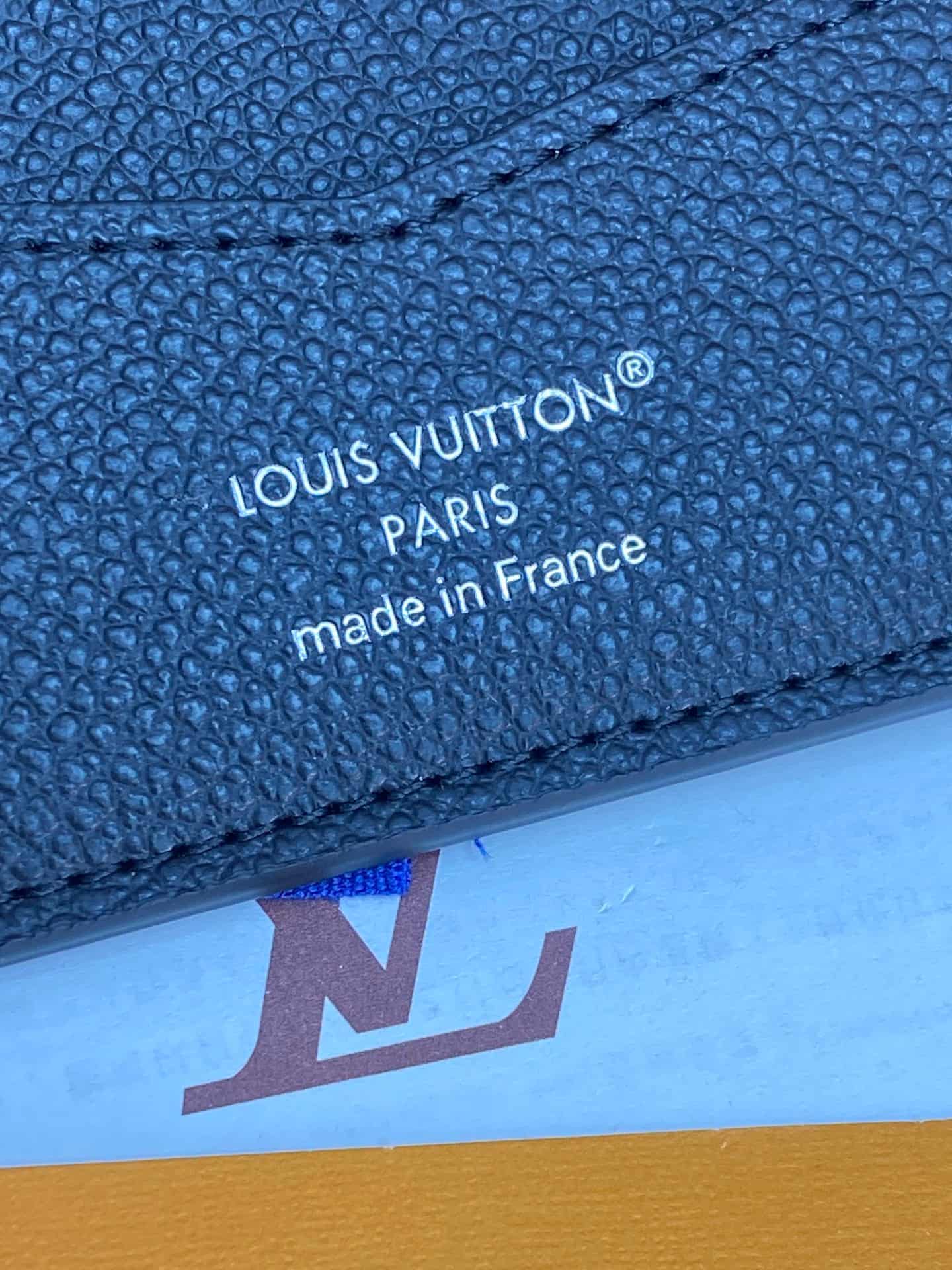 Louis Vuitton Slender Wallet Damoflage Black coated canvas M14927 High
