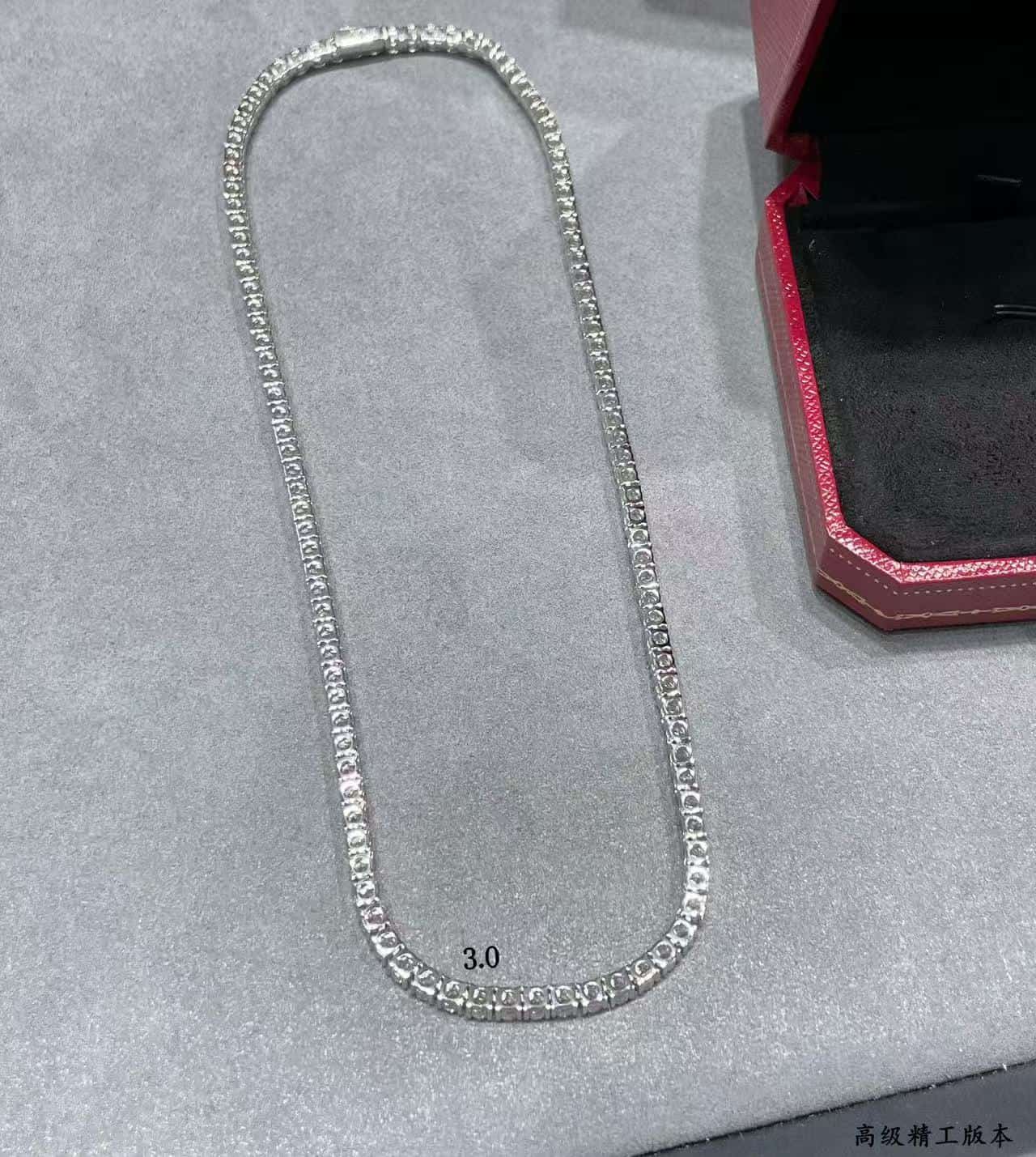 Cartier Necklace Hand-set high carbon diamonds 21735