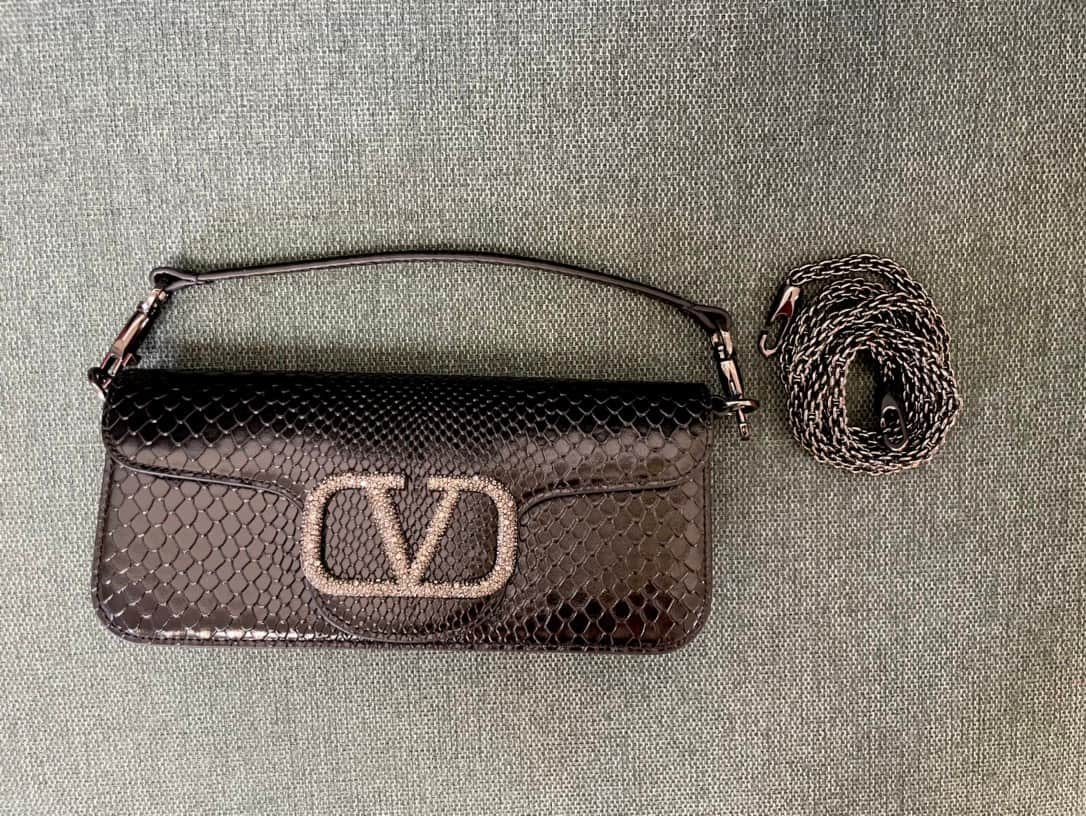 Valentino Garavani MINILOC small shoulder bag 1133S Calfskin Black High