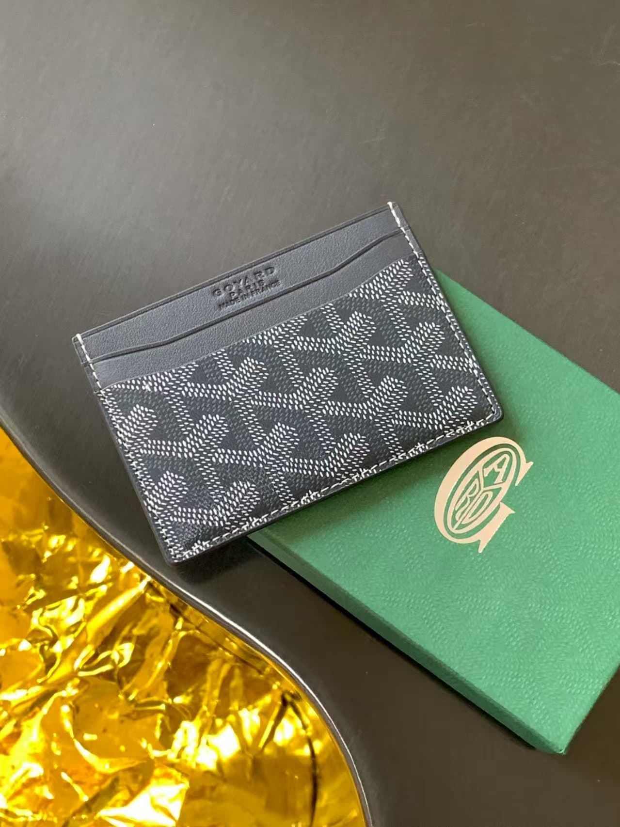 Goyard Saint Sulpice Card Wallet Grey High