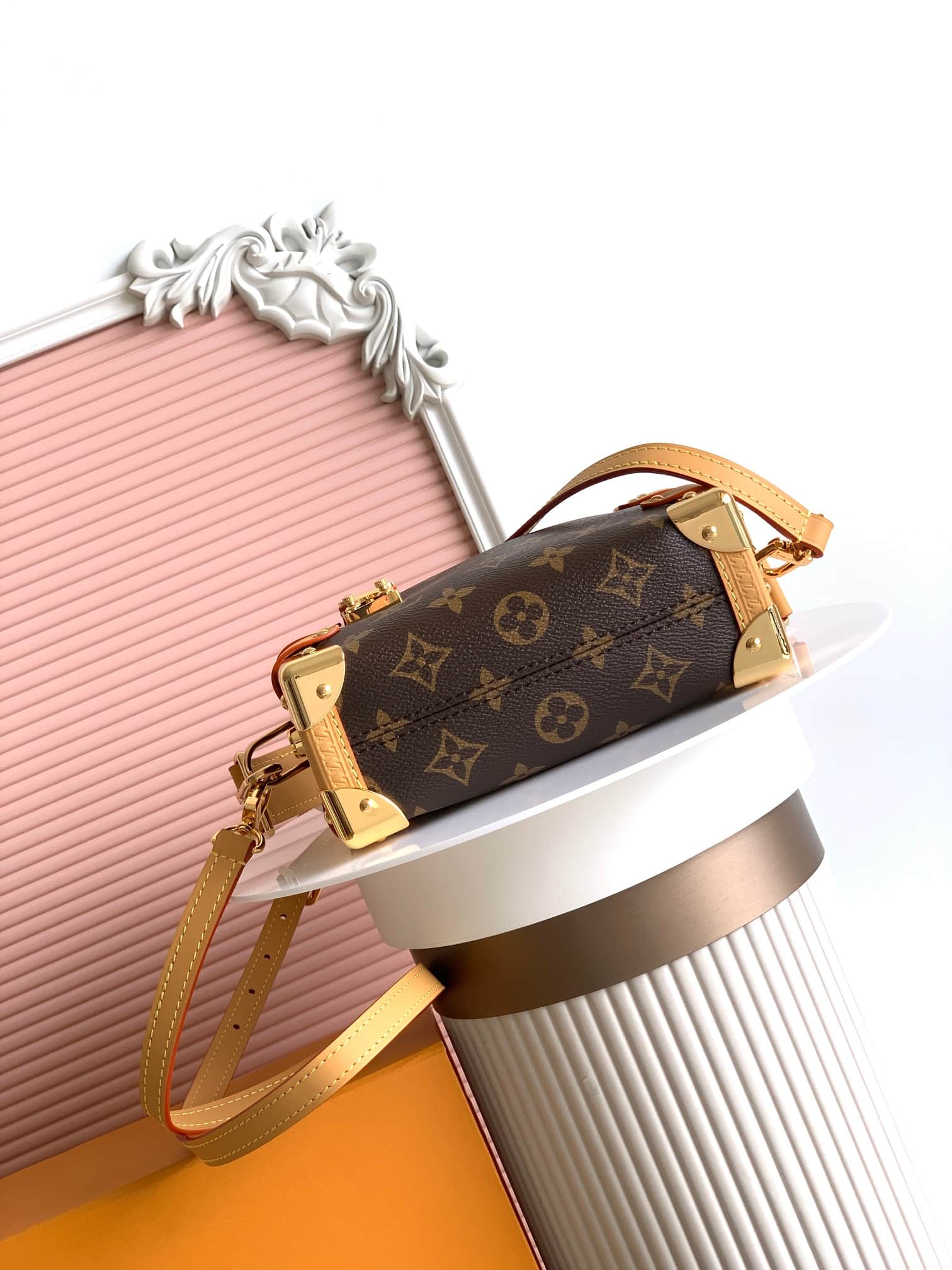 Louis Vuitton SIDE TRUNK PM Monogram coated canvas M46815 High