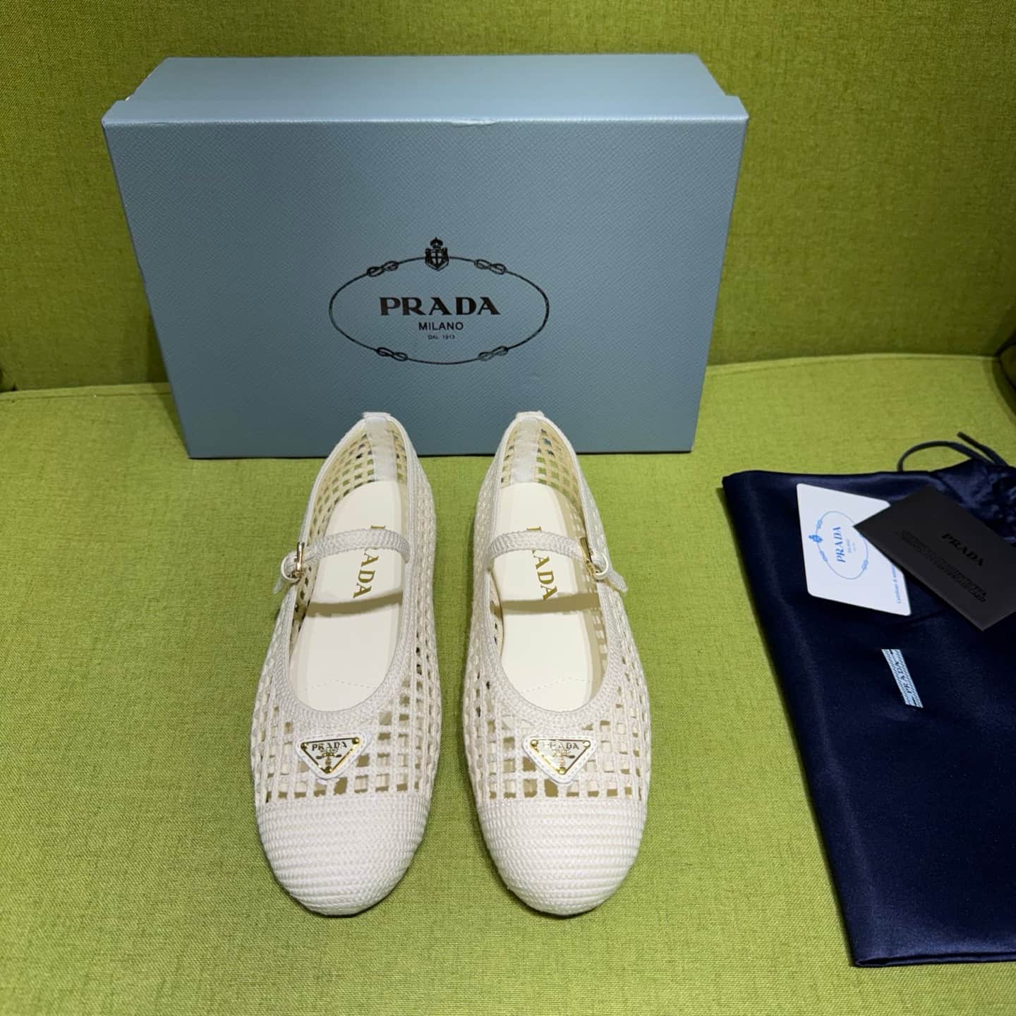 Prada Crochet Ballerinas Shoes Women