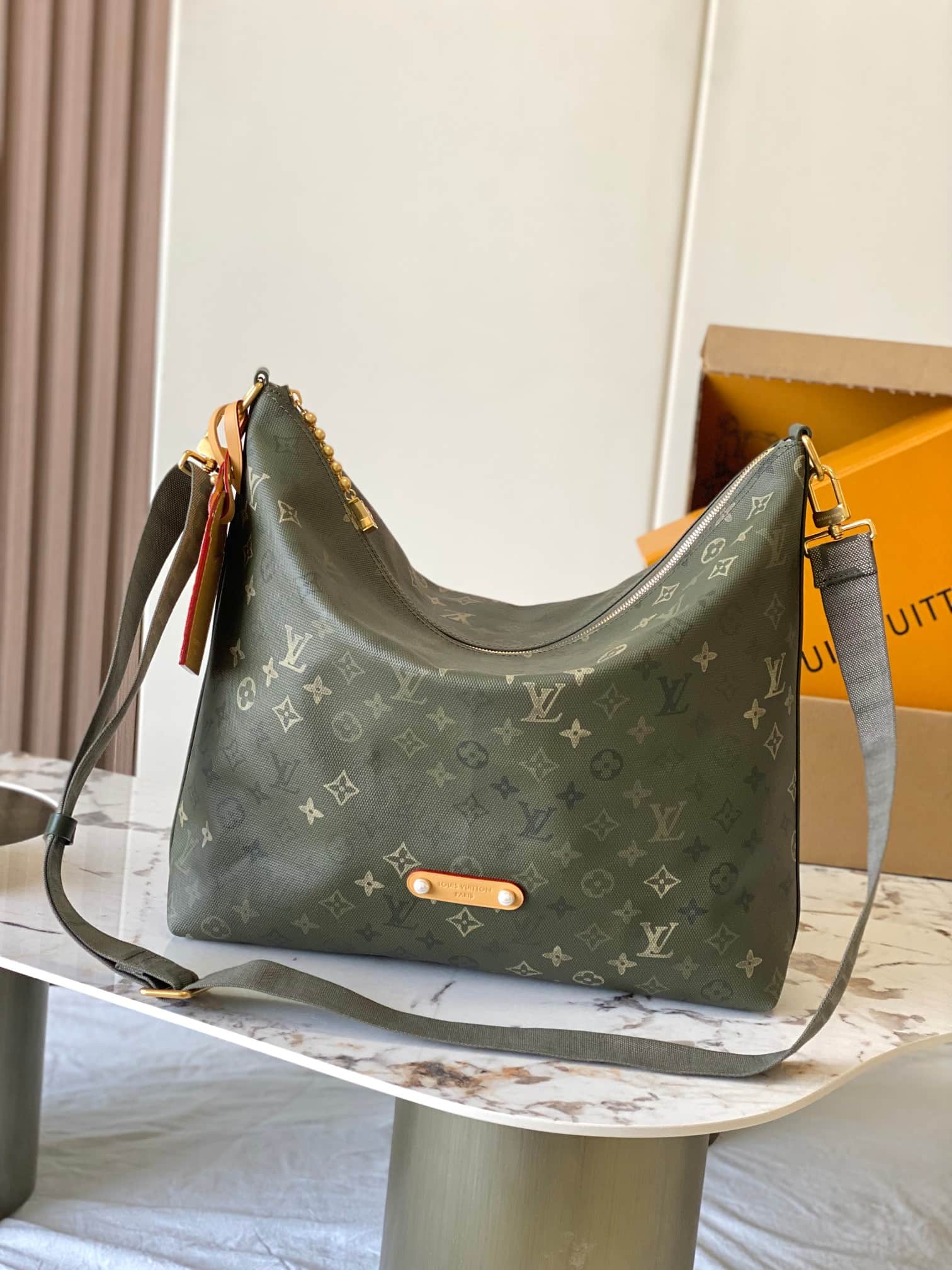 Louis Vuitton Vagabond Hobo Khaki Monogram Surplus coated canvas M27181 TOP