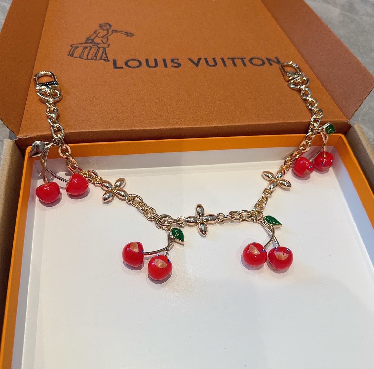 LV x Murakami Cerise Bag Charm