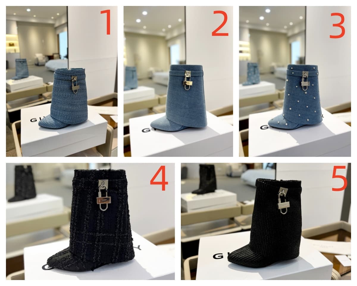 Givenchy Shark Lock Biker ankle boots Shoes Women