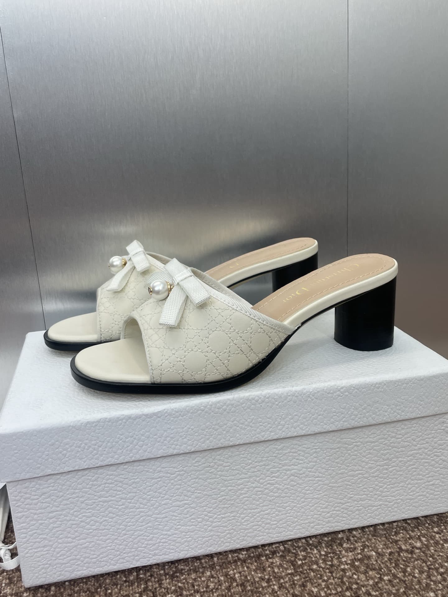 Dior 30 Montaigne Heeled Slide Shoes Women