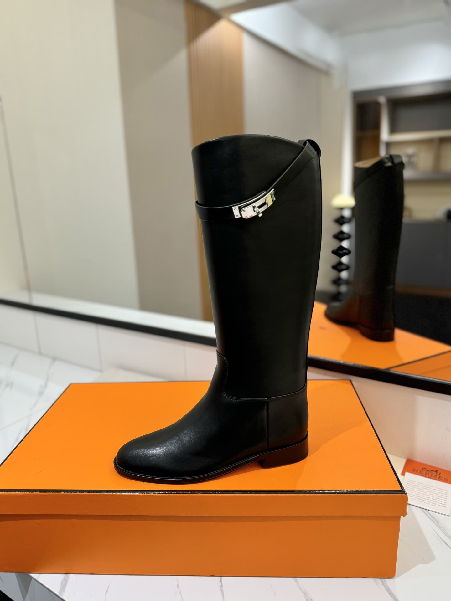Hermes Kelly Jumping Boots Shoes Women
