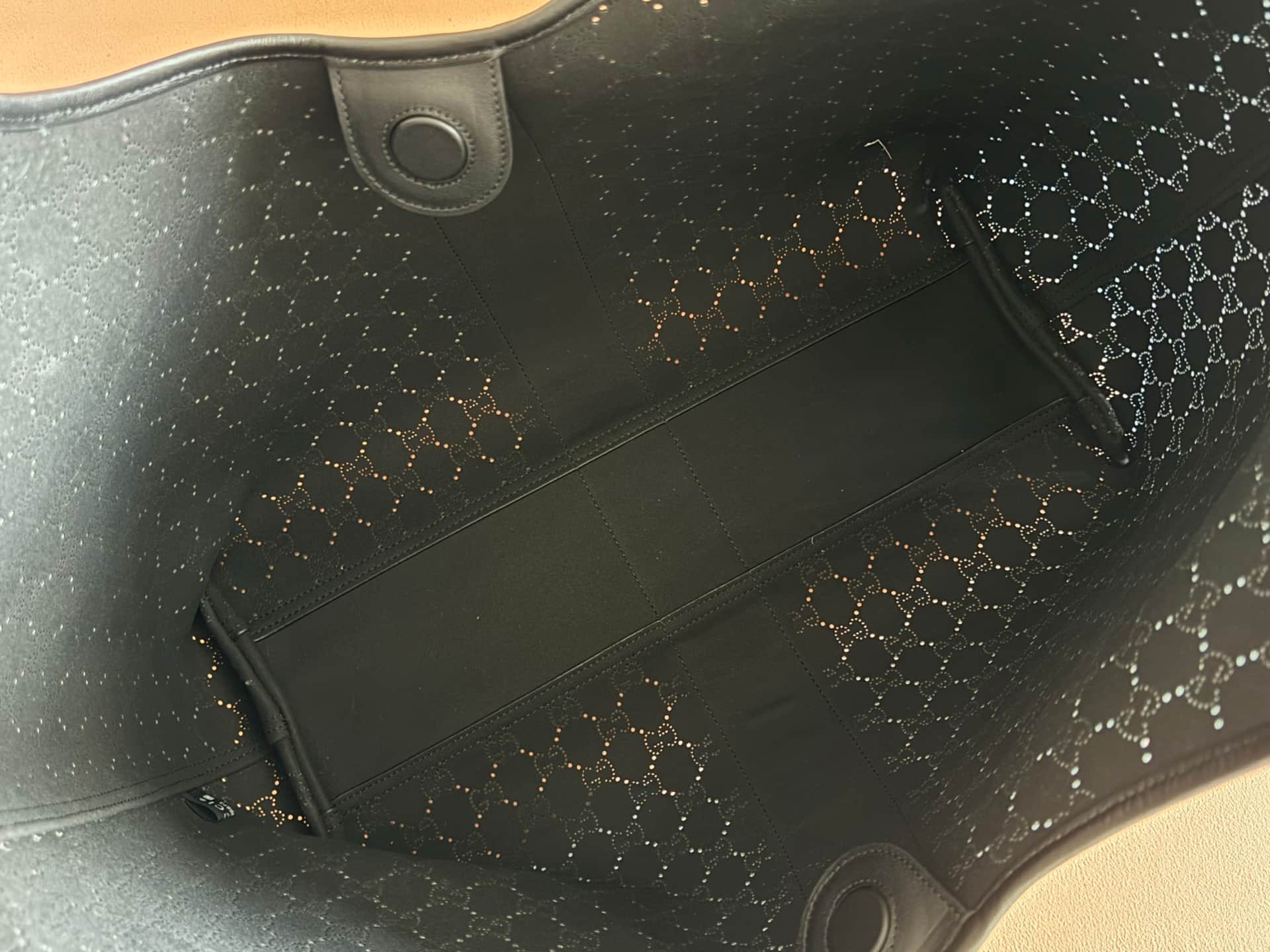 Gucci Giglio large tote bag black GG leather 853971 High