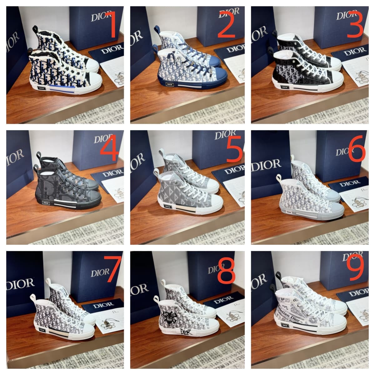 Dior B23 League High-Top Sneaker shoes Men Women