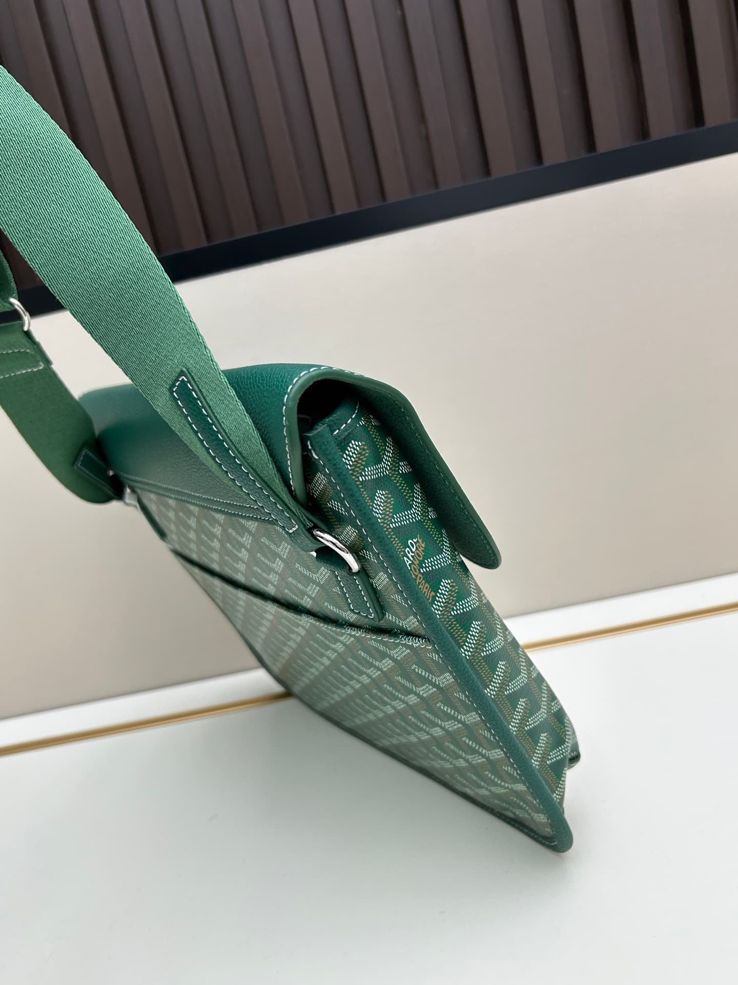 Goyard Coursier Messenger Bag Green Mid