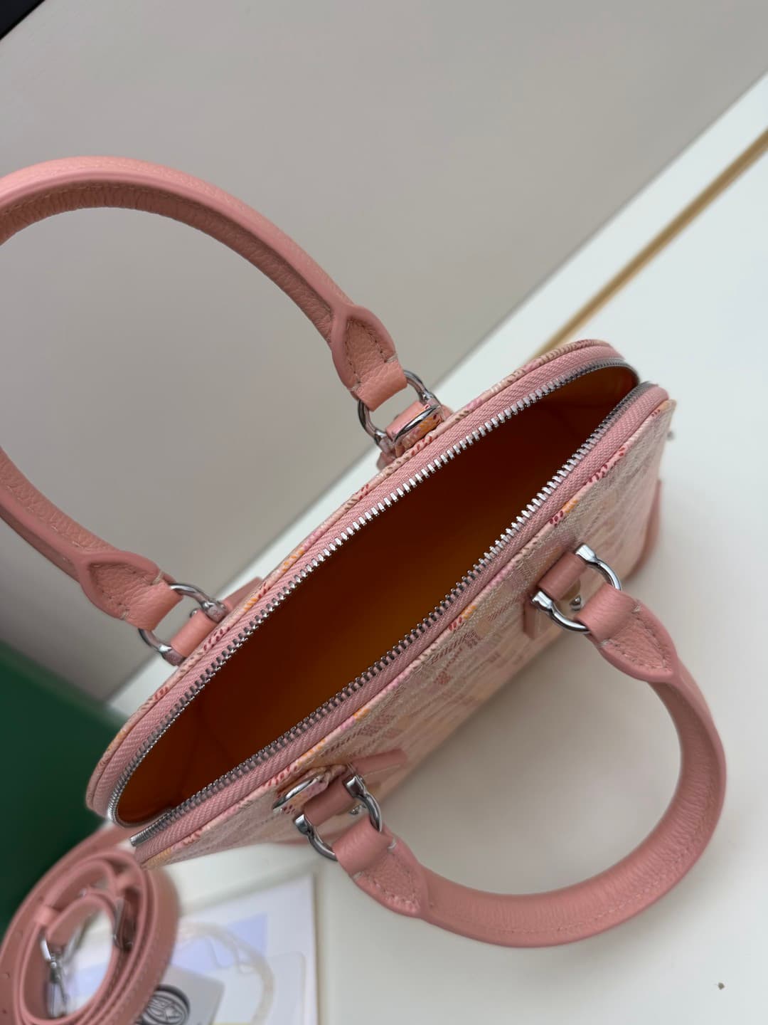 Goyard Vendôme mini bag in Goyardine coated canvas Pink High