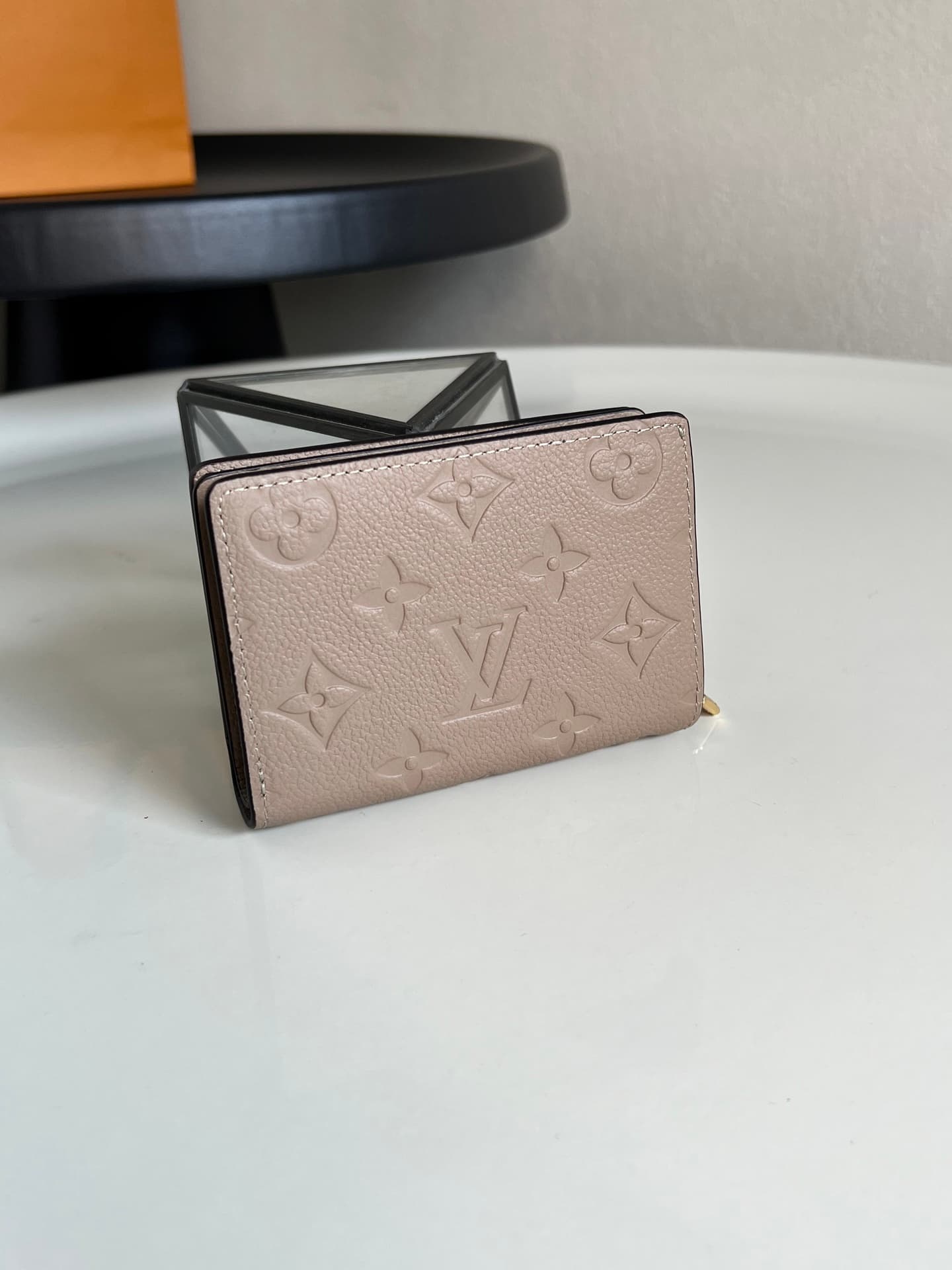 Louis Vuitton Cléa Wallet Tourterelle Beige Monogram Empreinte Leather M80152 High