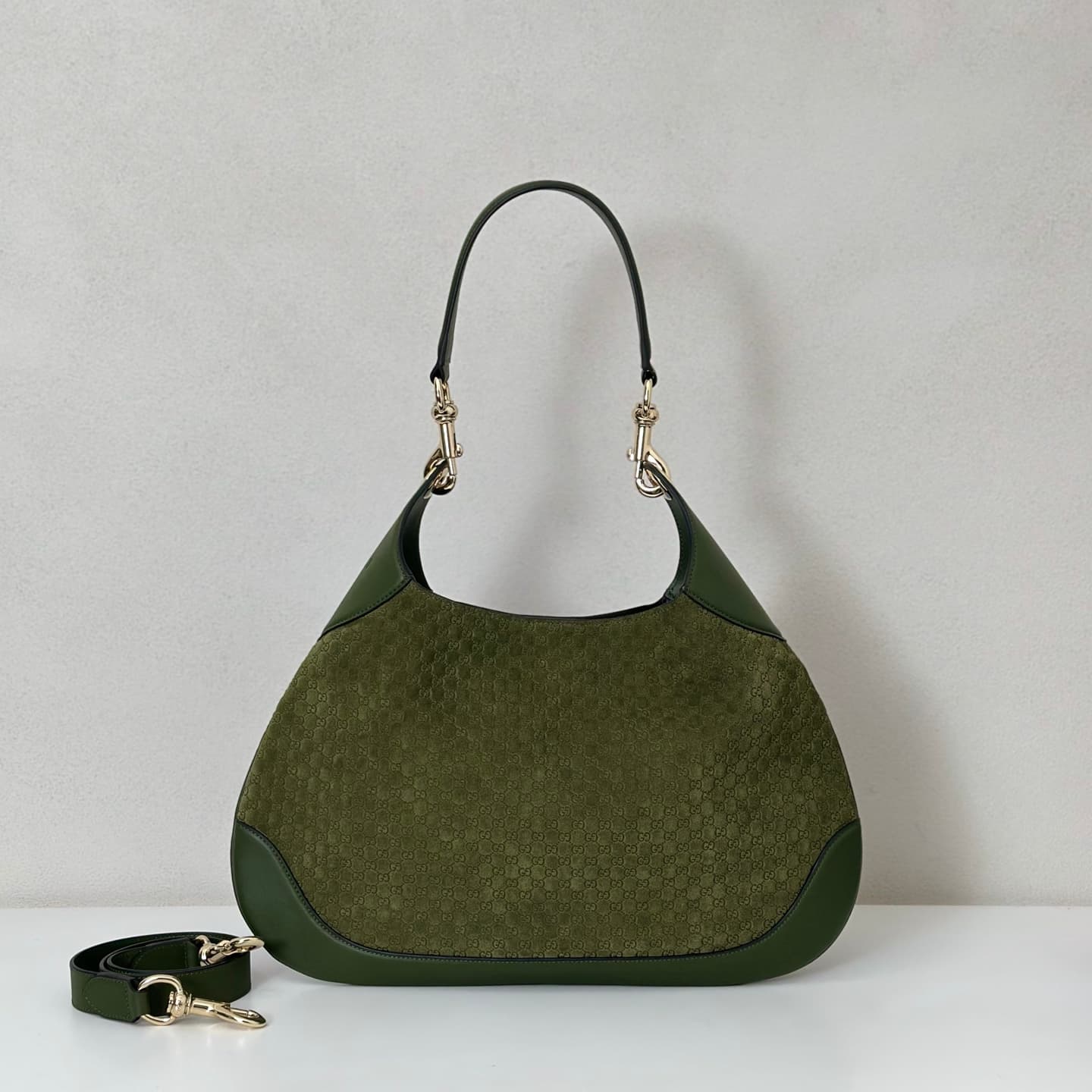 Gucci Medium B shoulder bag with micro GG monogram 834981 High