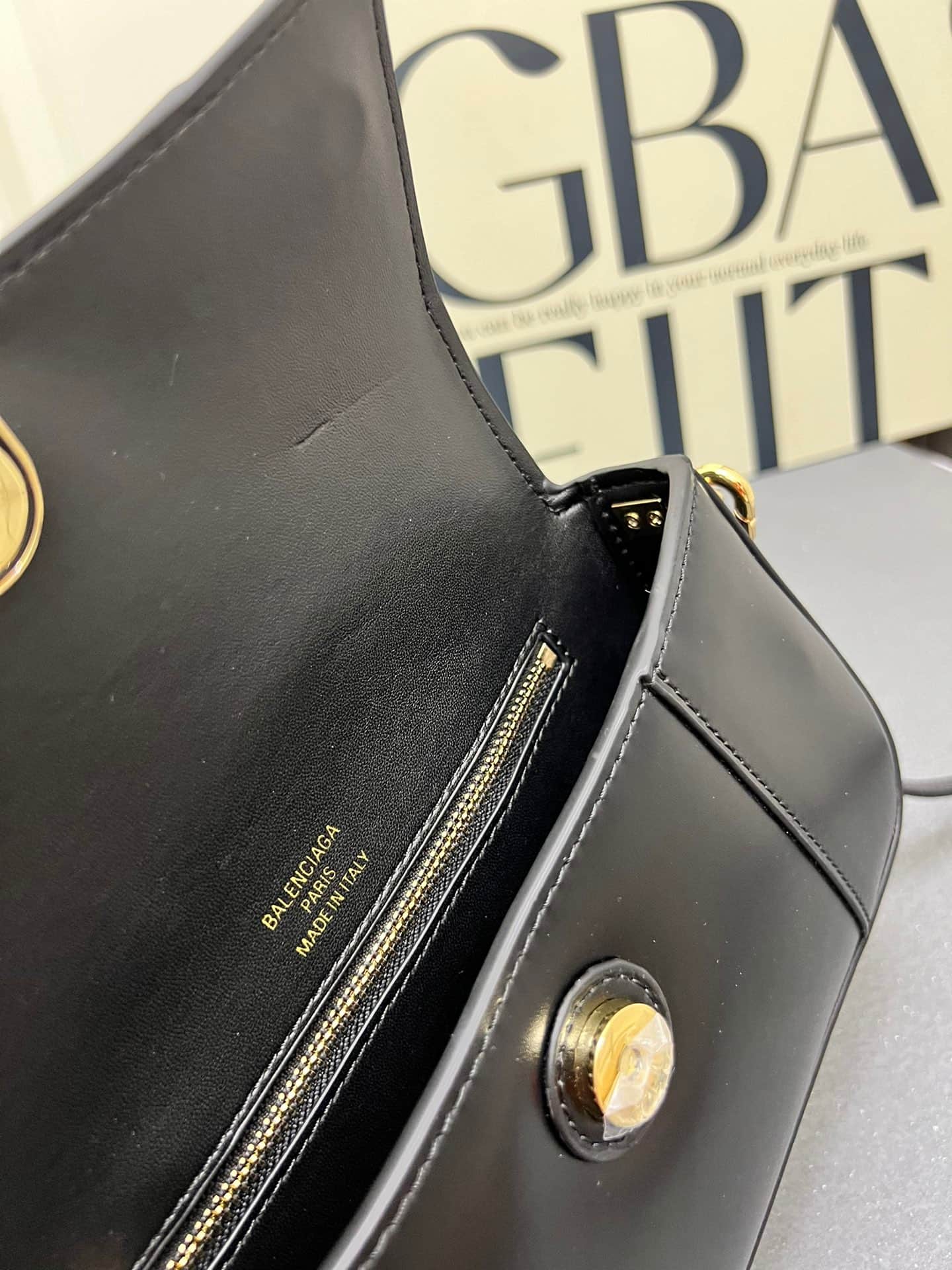 Balenciaga Hourglass sling bag Black High