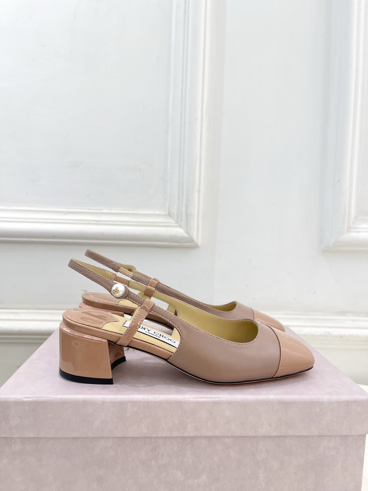 Jimmy Choo Elisa 45 Leather Slingback Sandals shoes Women