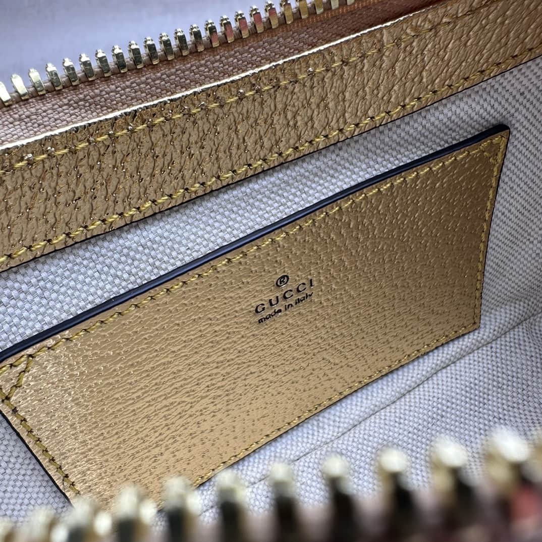 OPHIDIA MINI BAG 764960 Beige and ebony GG Supreme canvas High