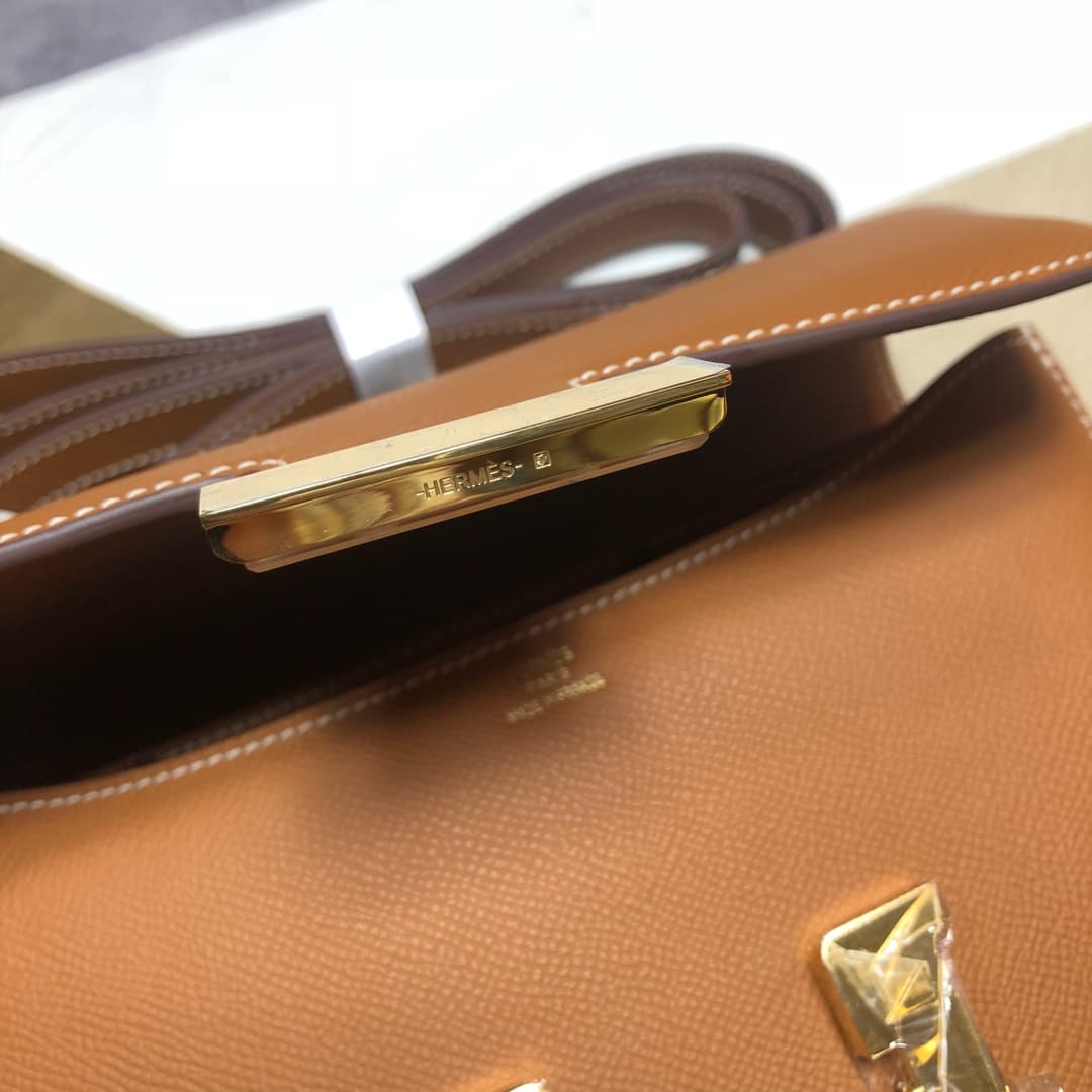 Hermes Mini Constance 18cm/24cm Epsom Bag WAX Gold High