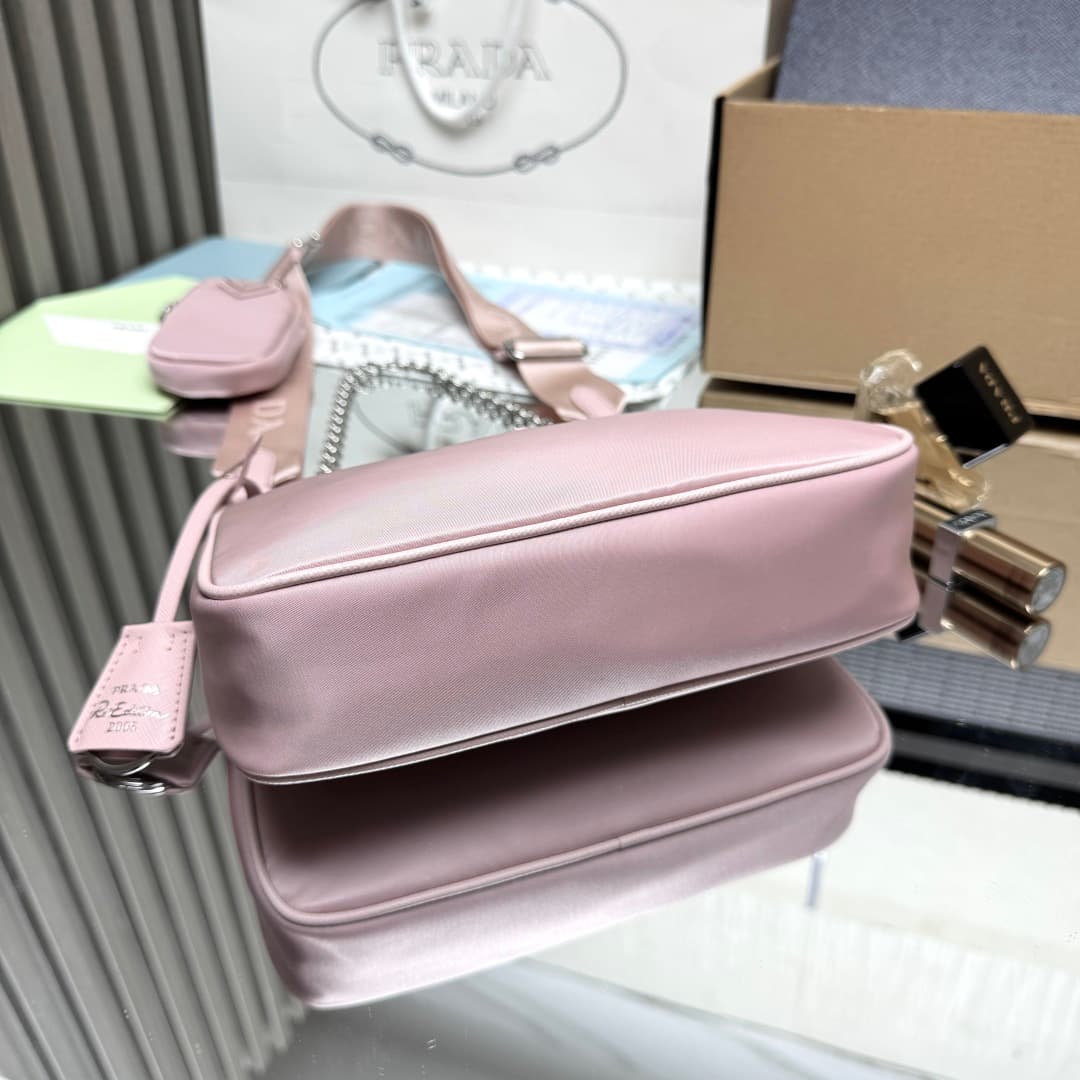Prada Re-Edition 2005 Nylon bag 1BH204 Pink High