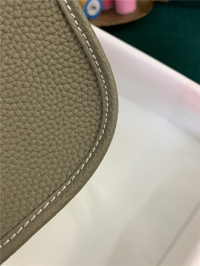 Hermes Evelyne III TPM Mini Bag Calfskin In Gris Tourterelle High