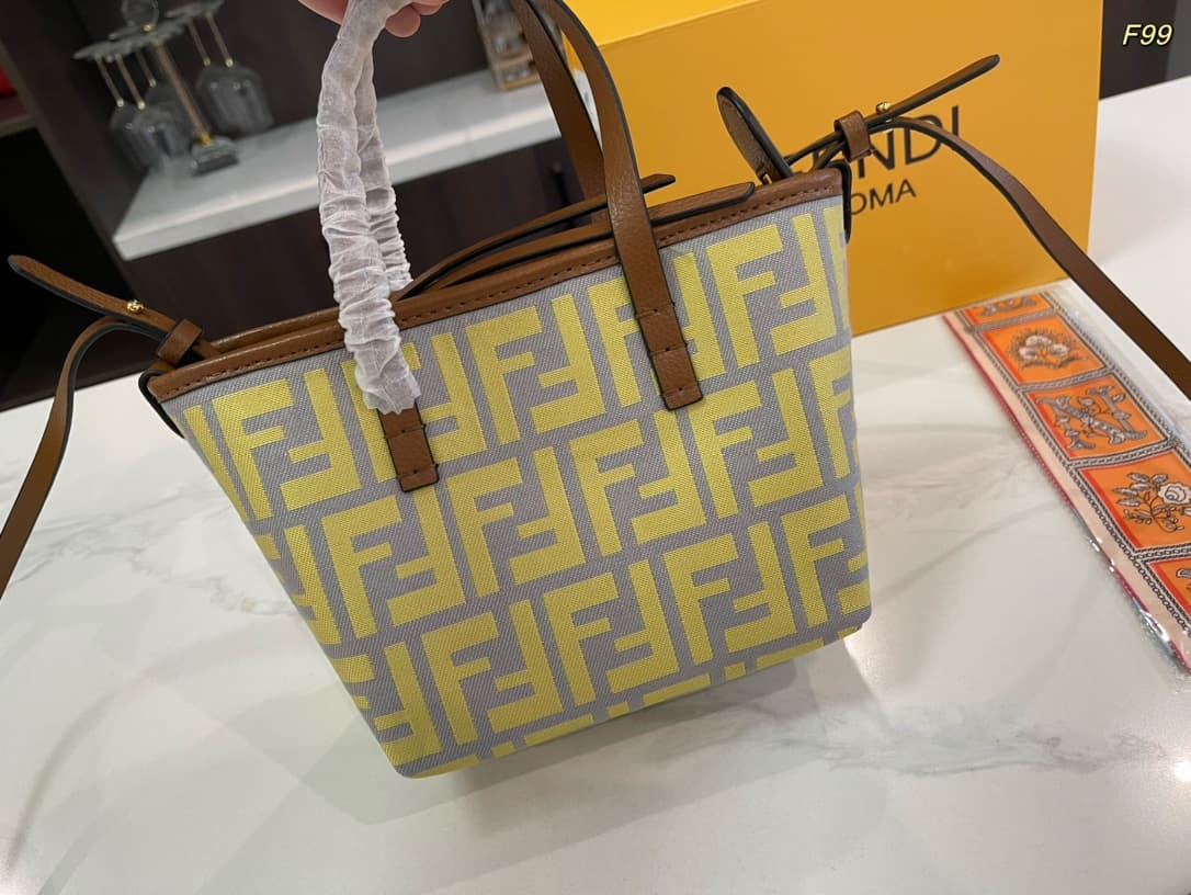 Fendi Mini Roll FF jacquard bag