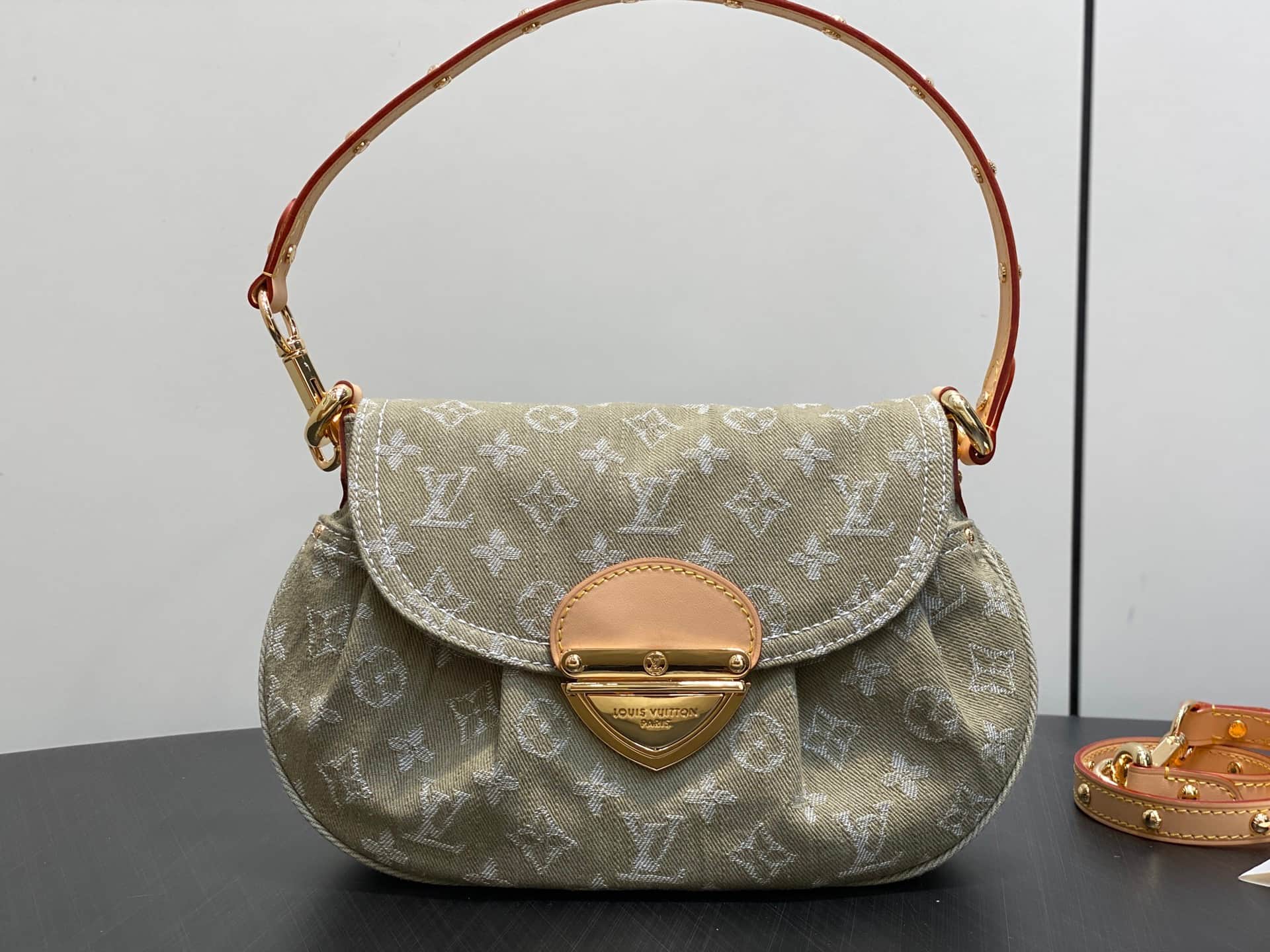 Louis Vuitton Sunset Monogram Khaki Denim M27210 High