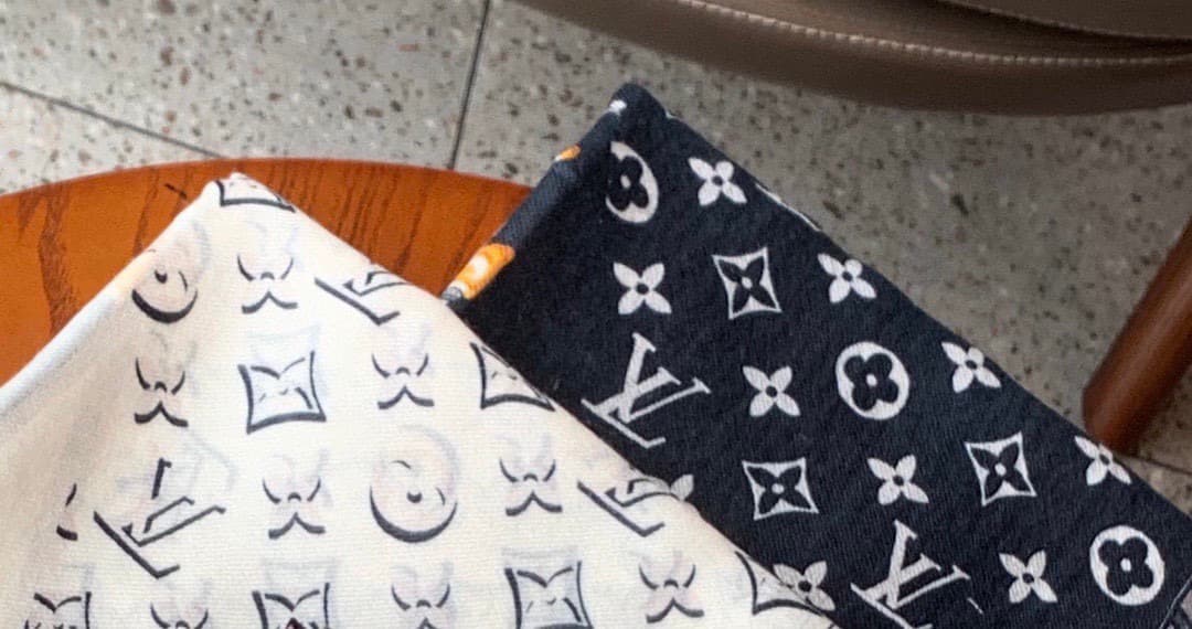 Louis Vuitton Monogram Lets Go Square Scarf