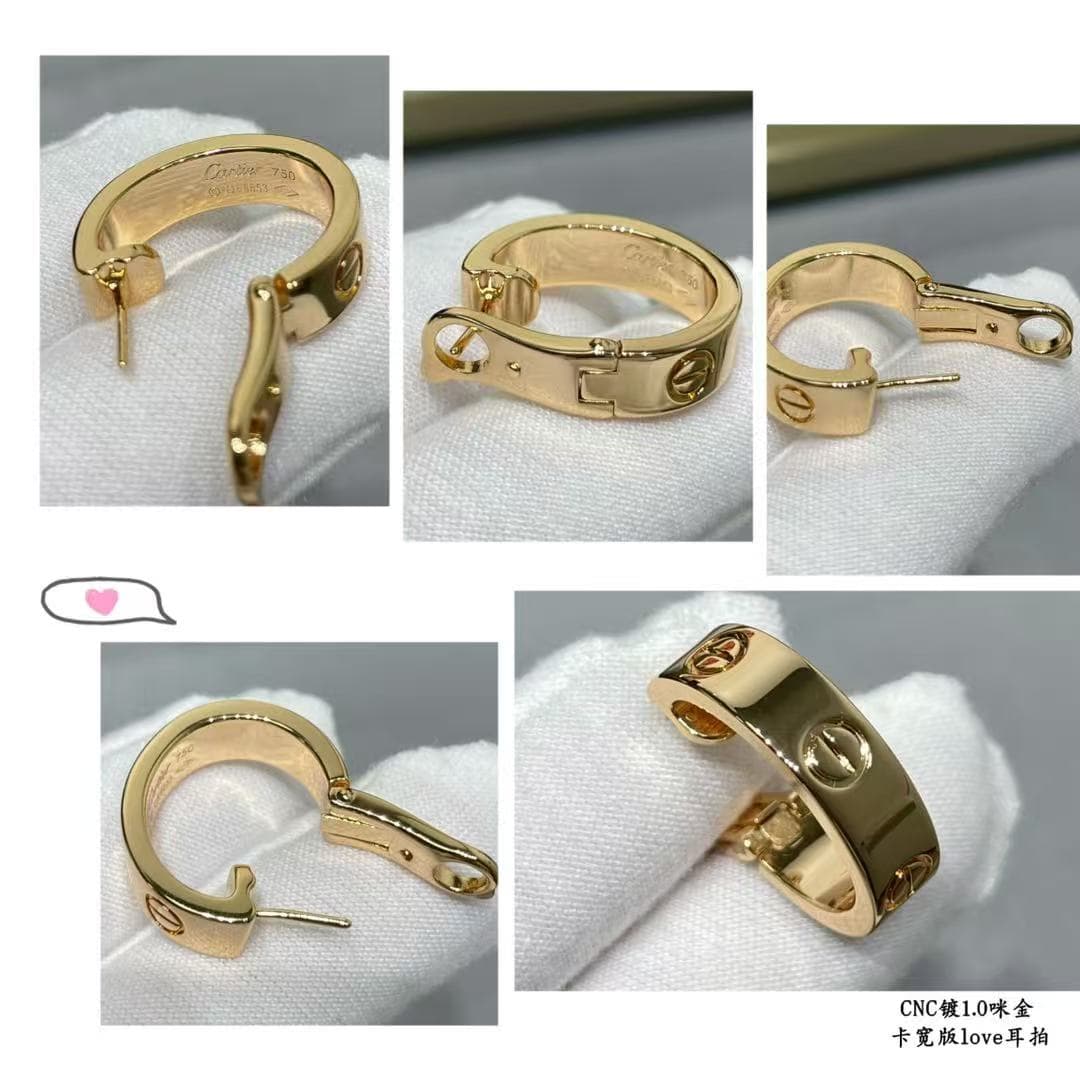Cartier Love Hoop Earrings High