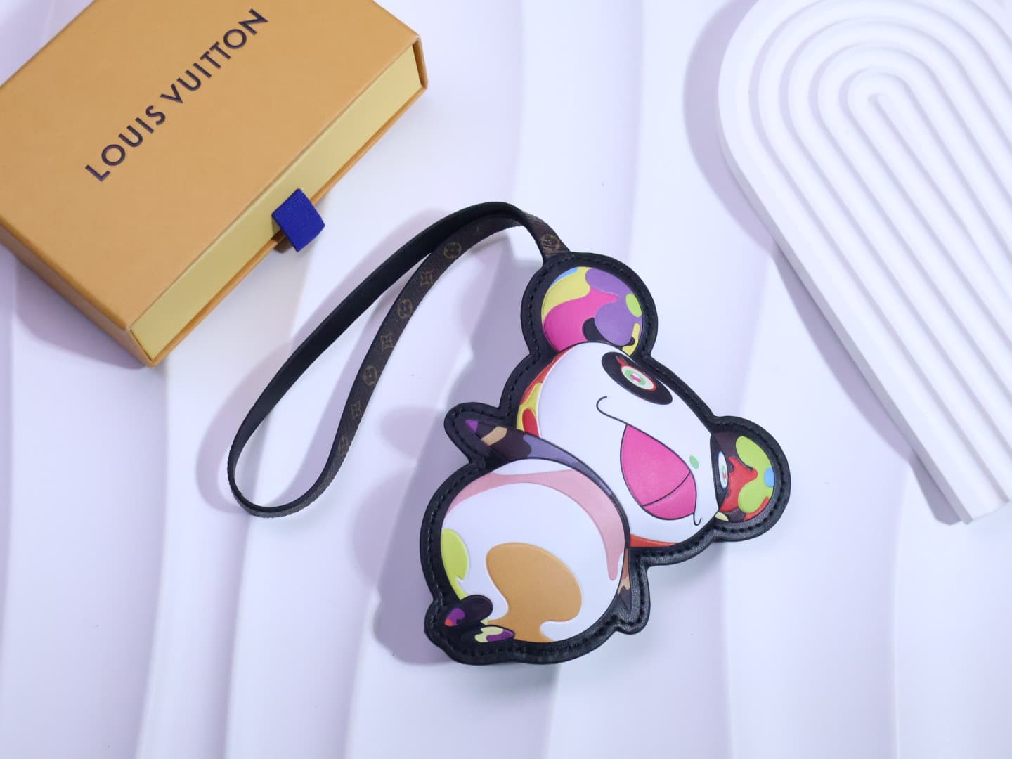 LV x Murakami Superflat Panda Bag Charm M02440