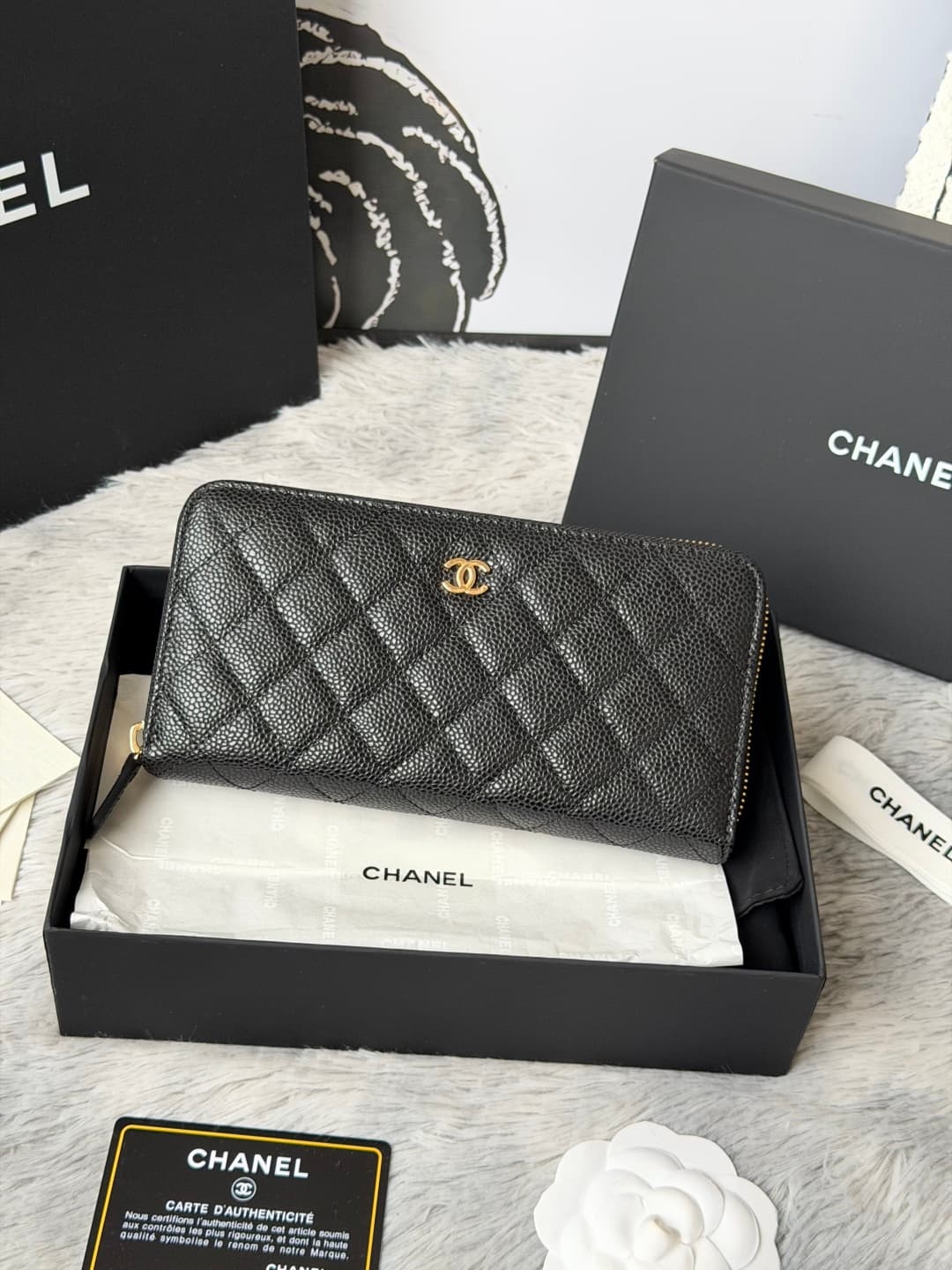 Chanel Classic Long Zipped Wallet A