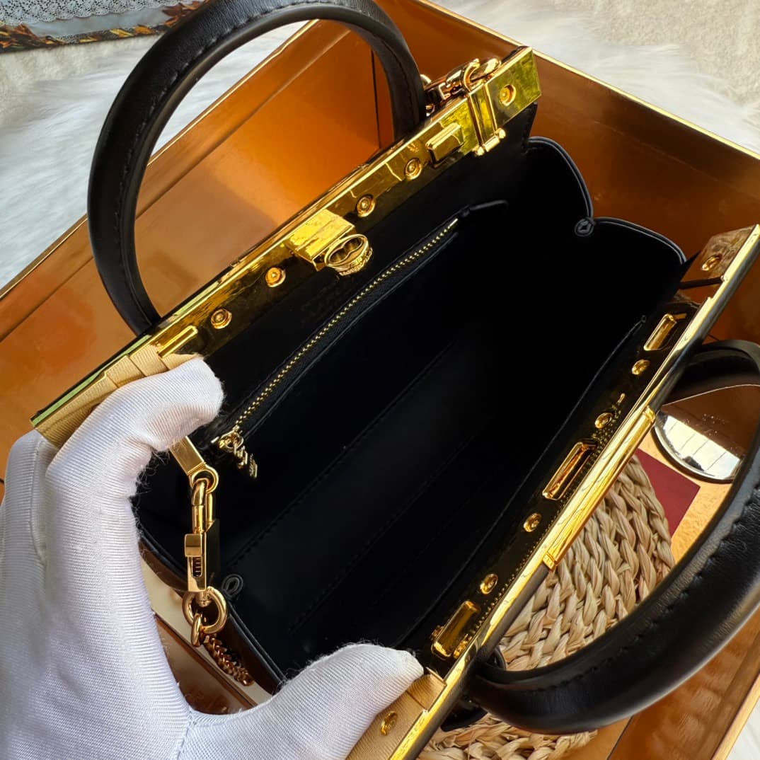 Dolce & Gabbana Mini Marlene Day leather tote bag black High