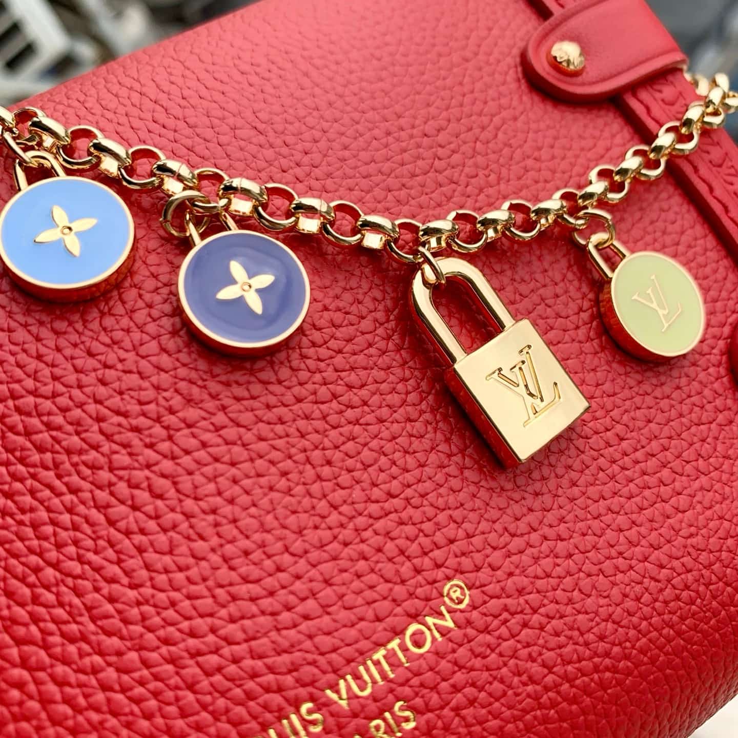 Louis Vuitton Side Trunk PM Sari Red Calf leather M28333 High