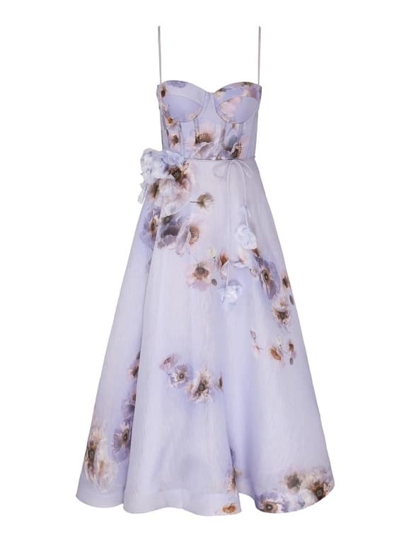 ZIMMERMANN Hypnotic Picnic Dress silk linen 5775DF251