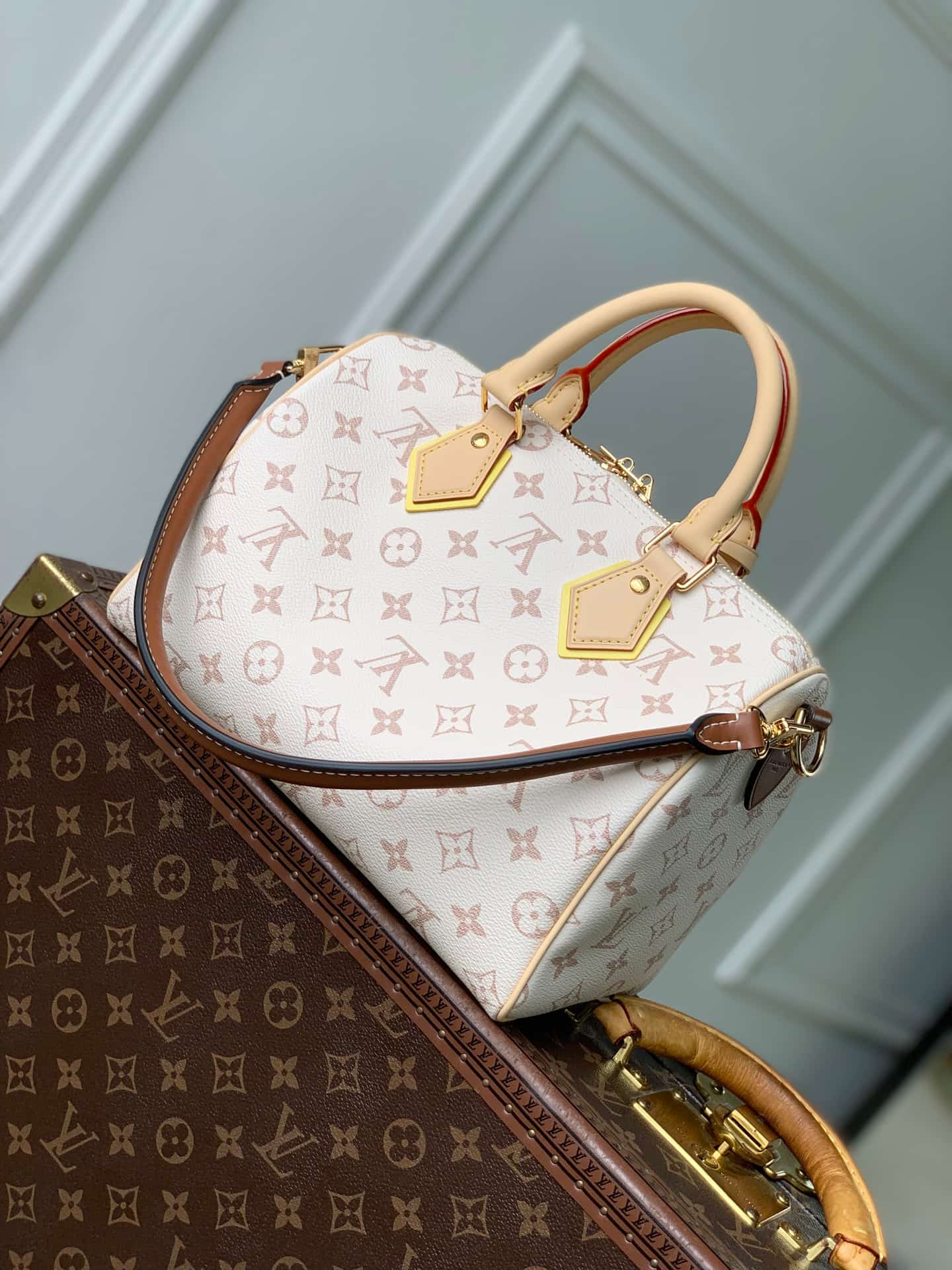 Louis Vuitton Speedy Bandoulière 25 Monogram Dune Coated canvas M2A038 High