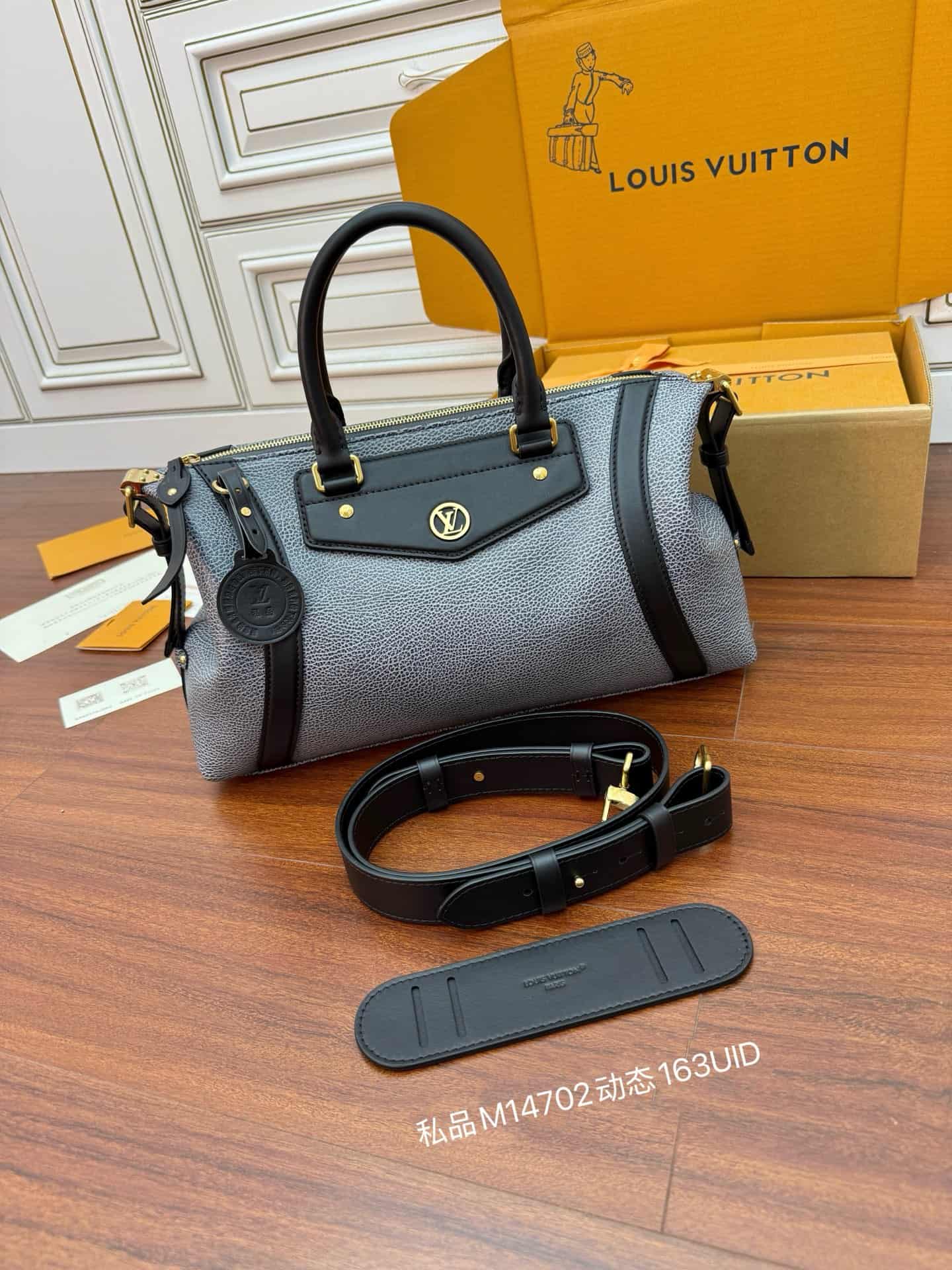 Louis Vuitton LV Biker MM Dark Denim Lambskin leather M14702 TOP