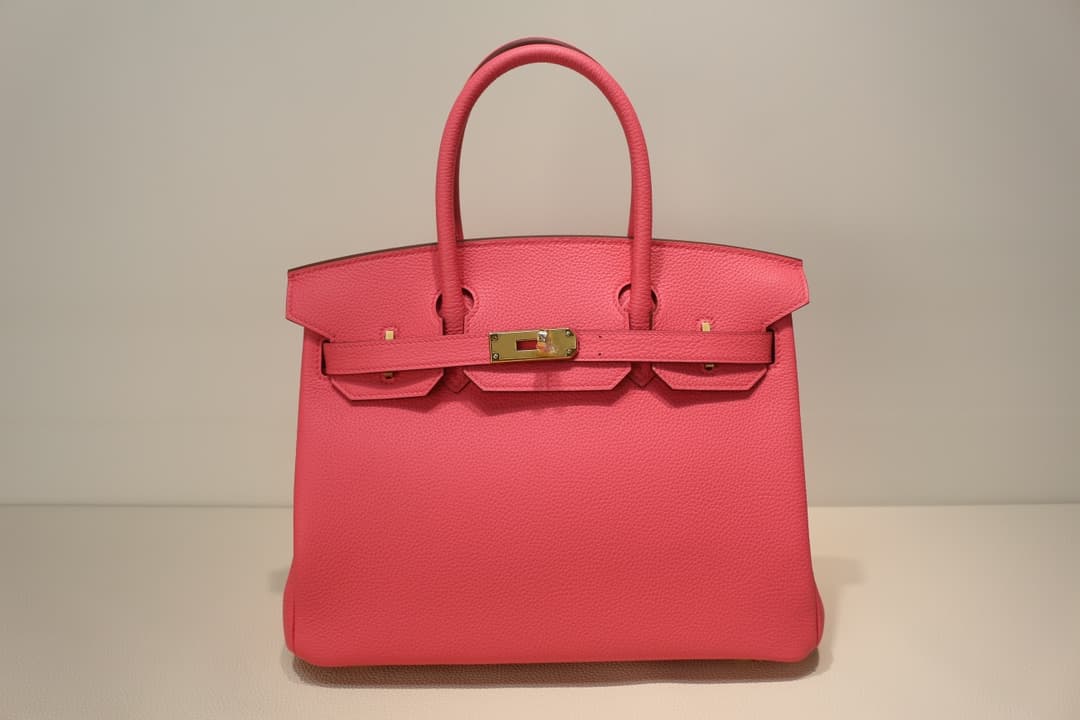 Hermes Birkin 25/30/35cm Bag Togo Leather In Rose ELipstick WAX High