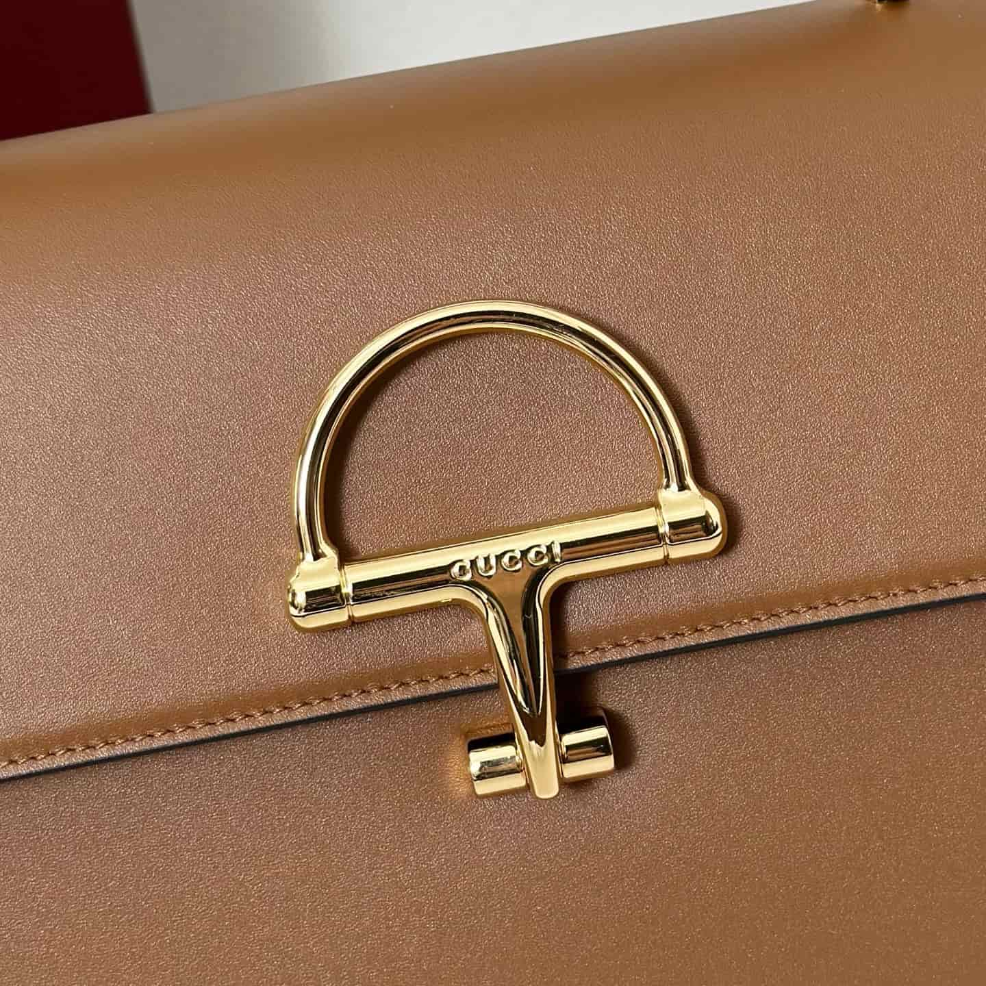 Gucci Siena medium top handle bag 855535 Brown High