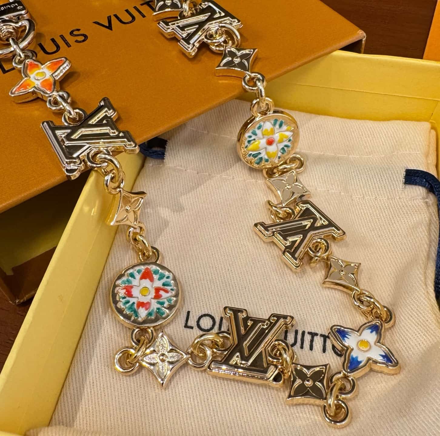 Louis Vuitton Monogram Flower Chain Belts M03670
