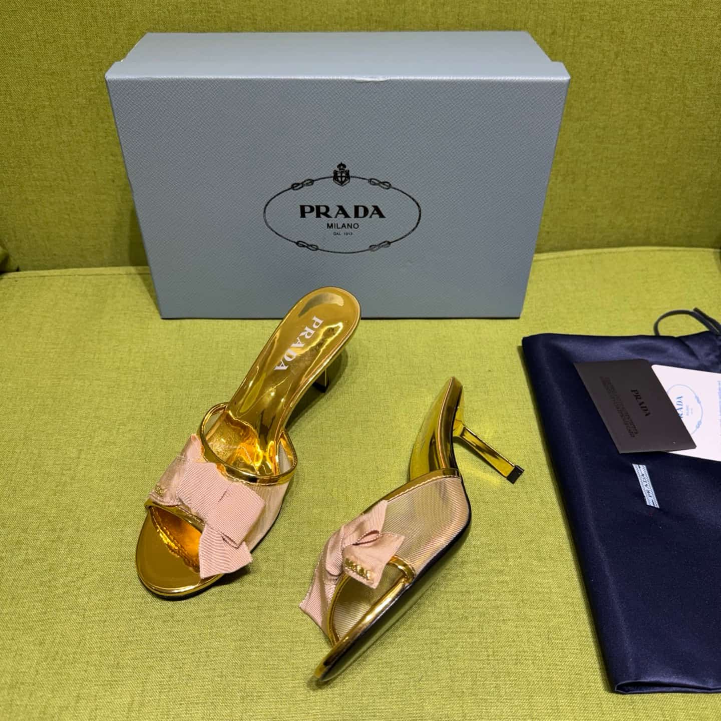 Prada Mesh fabric Sandal Shoes Women