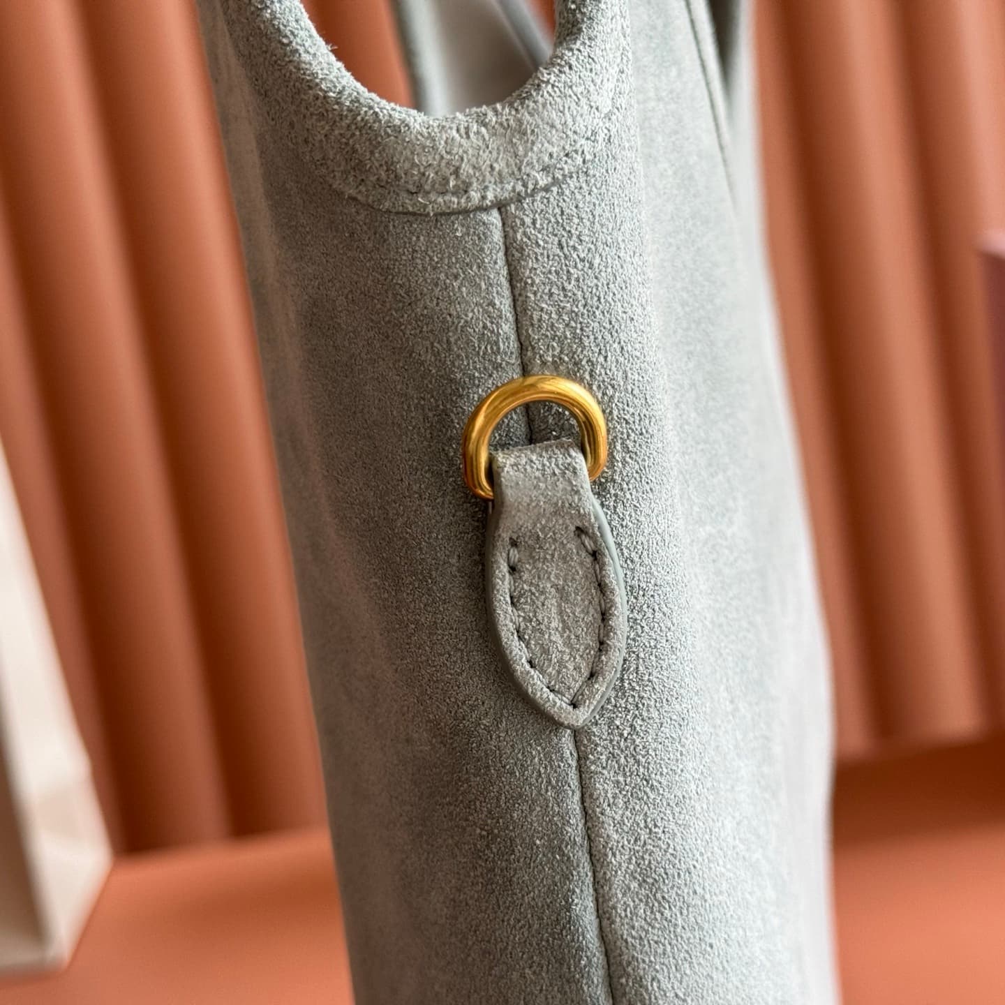 Miu Miu Ivy Powder Blue Suede Bag 5BG231 TOP