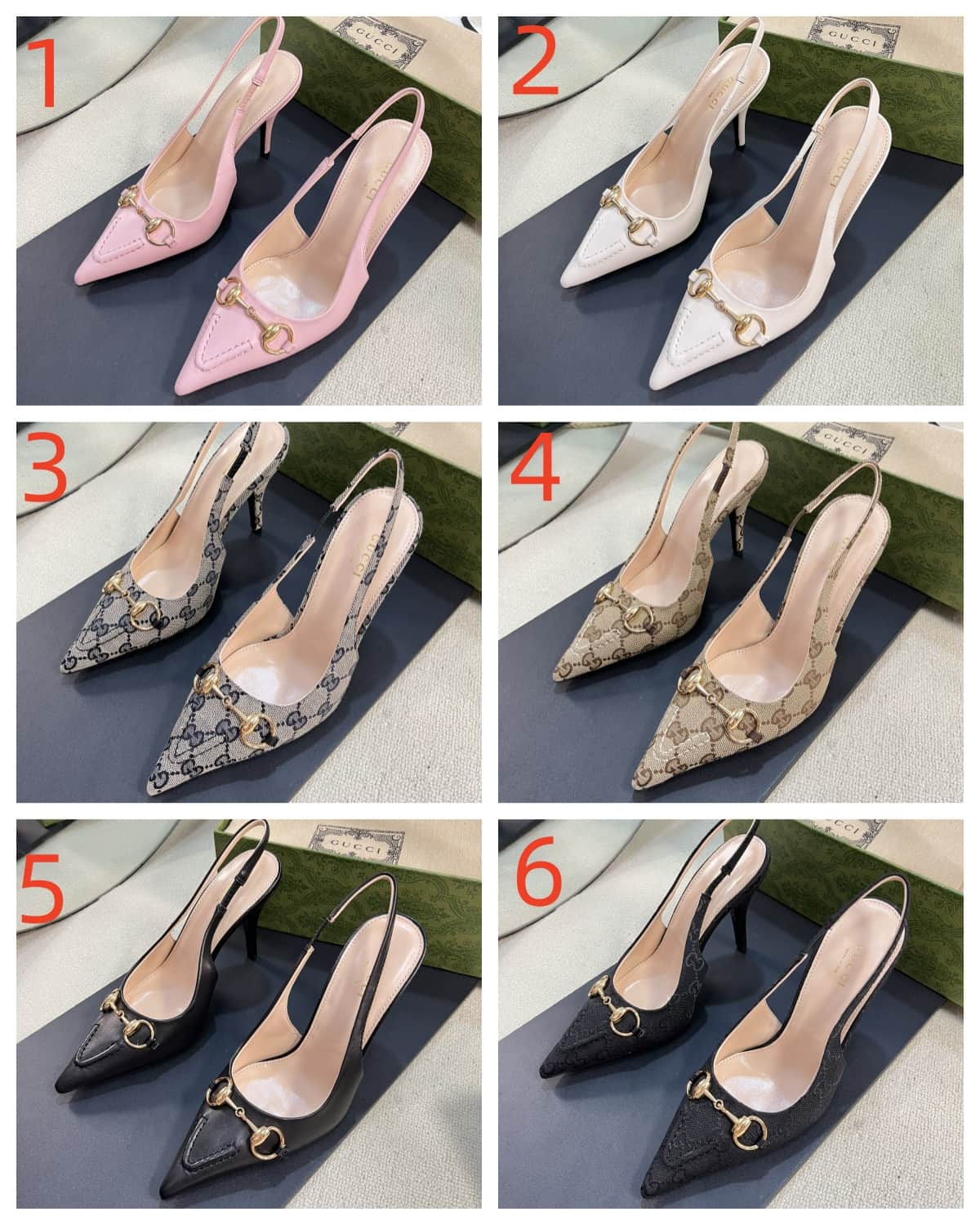 Gucci Horsebit Slingback Pump Shoes Women