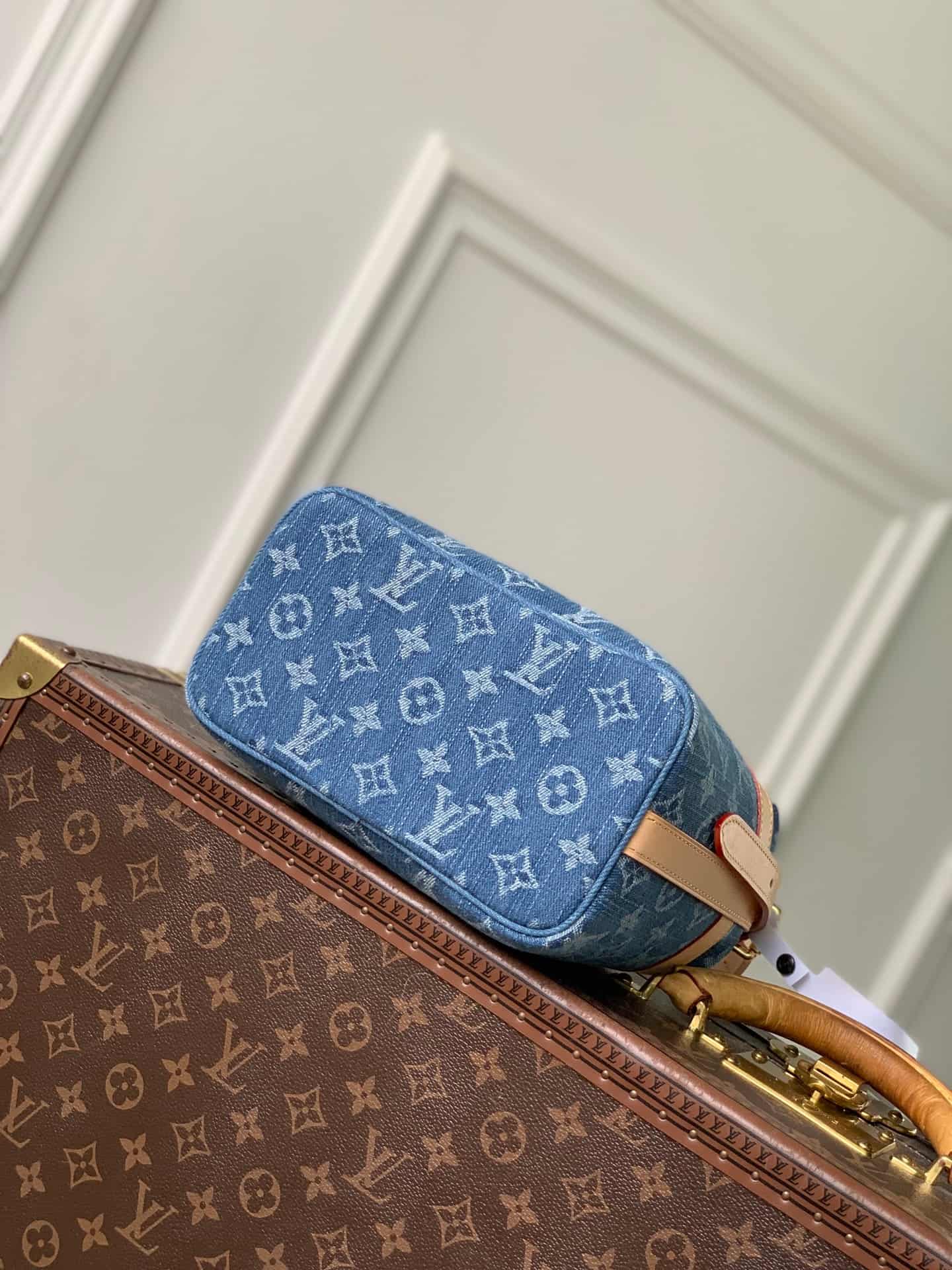 Louis Vuitton Cruiser Toiletry Bag Monogram Blue Denim M27945 High
