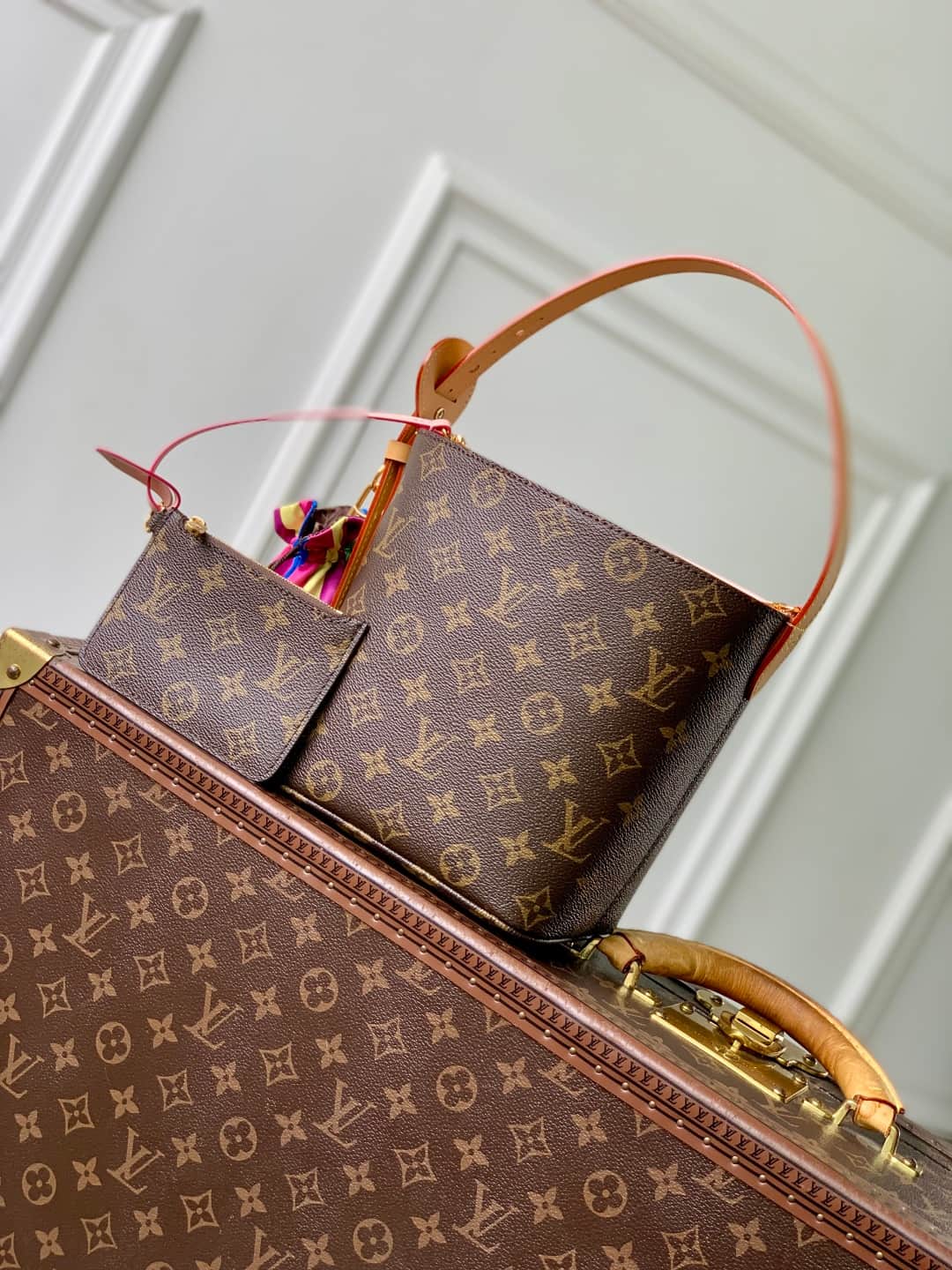 Louis Vuitton All In BB Monogram canvas bucket bag M26642 high