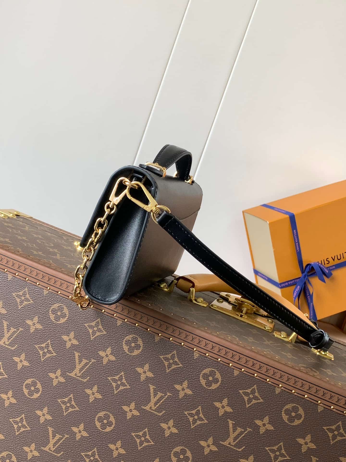 Louis Vuitton Wallet On Chain Capucines Black Calf leather M12143 High