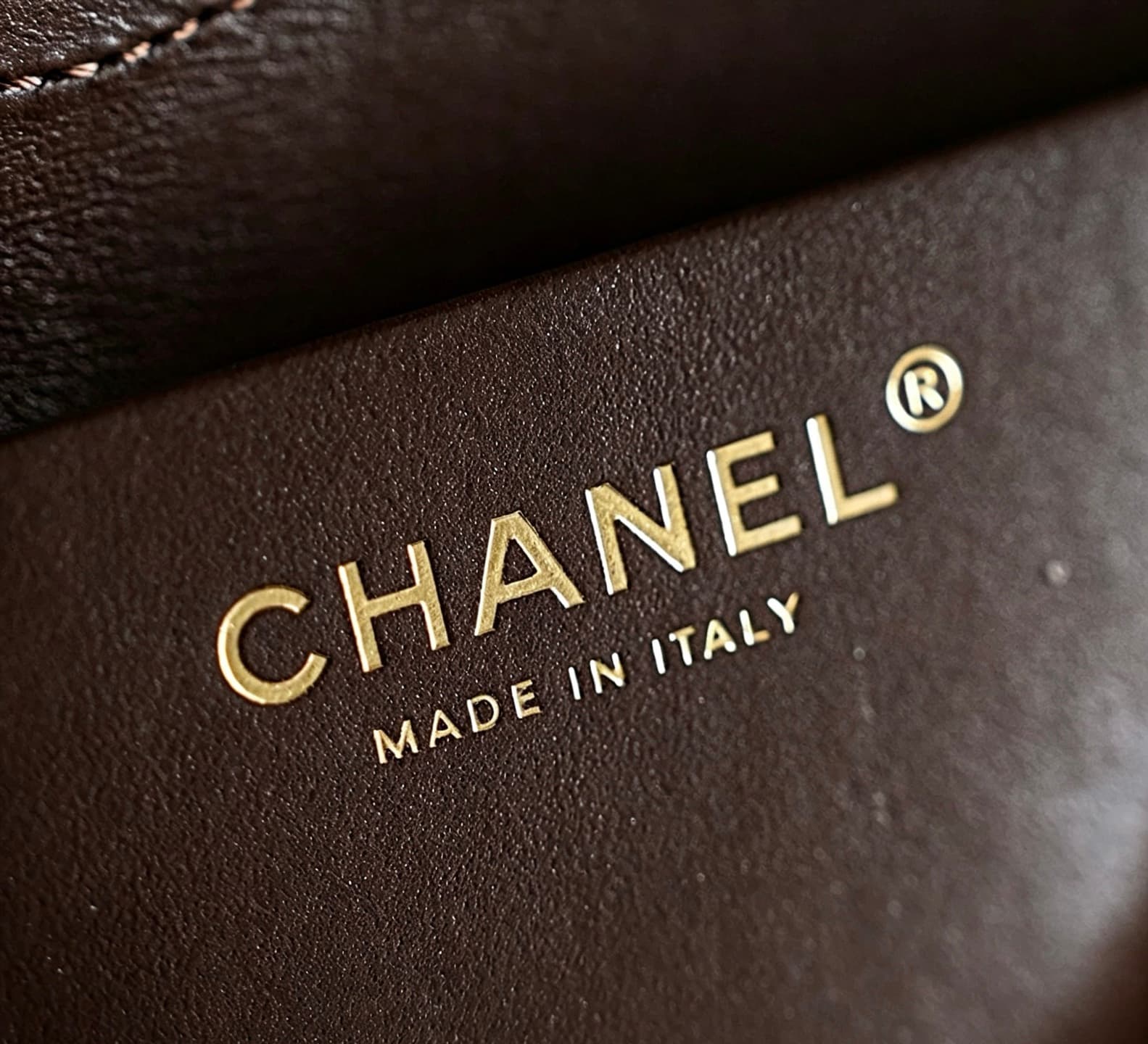 Chanel Maxi Flap bag Suede Calfskin & Gold-Tone Metal Dark Brown AS6627 A