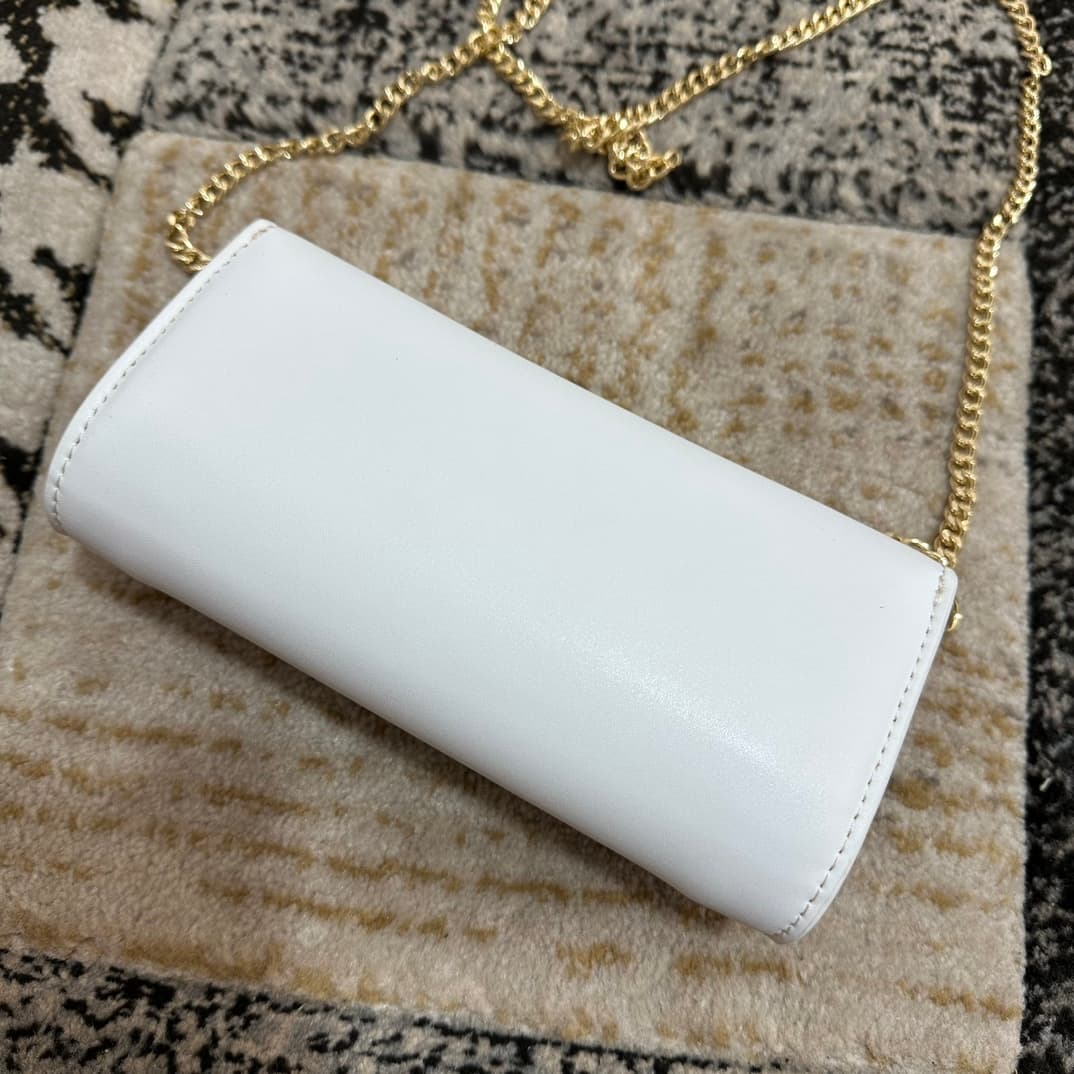 Christian Louboutin Loubi54 leather shoulder bag in white High