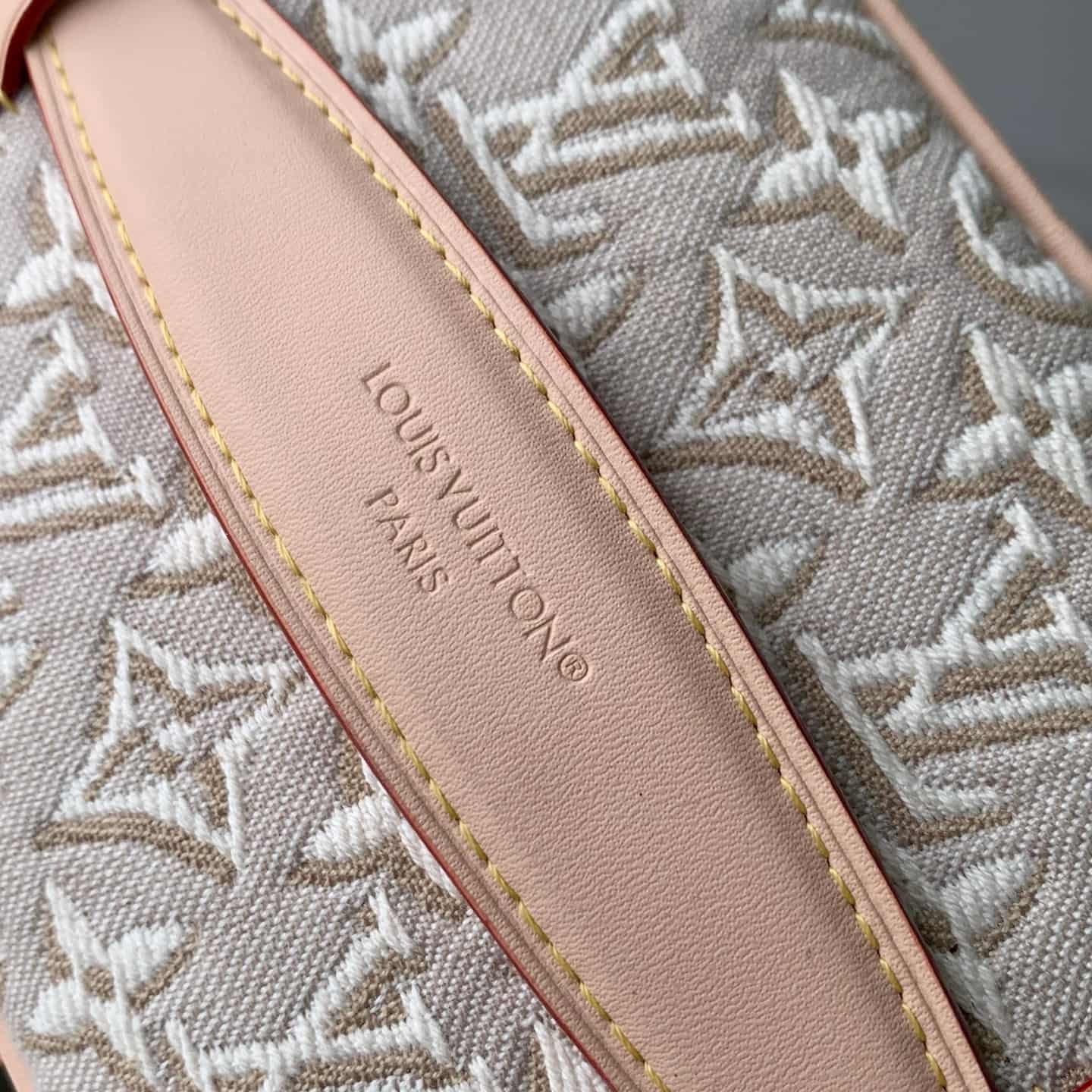 Louis Vuitton Nice Mini Rose Ruban Pink Monogram Emblème cotton canvas M29667 High