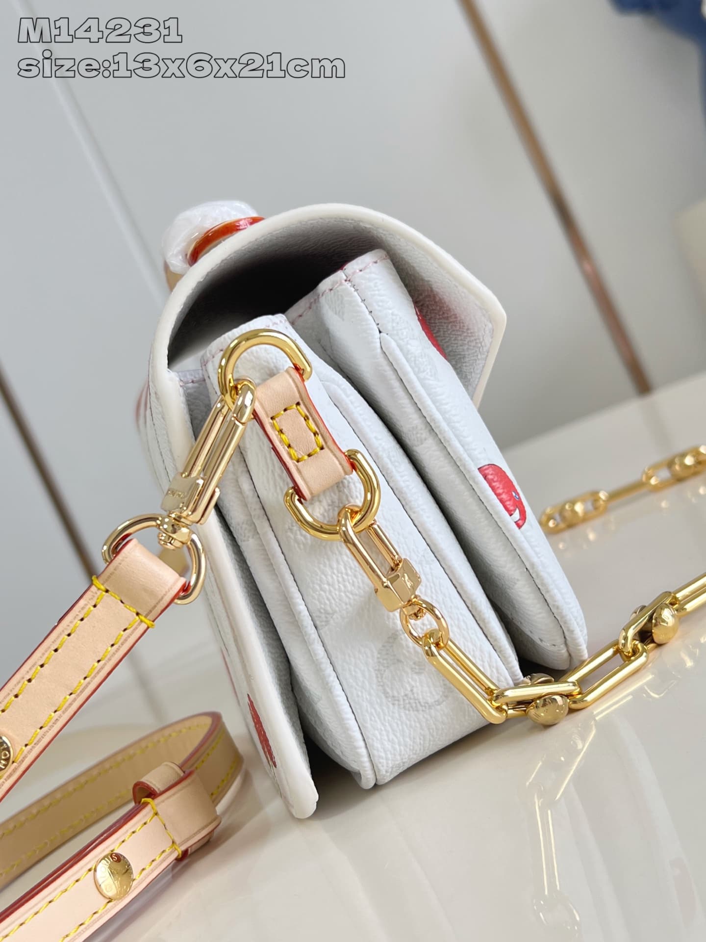 Louis Vuitton x Murakami Pochette Métis East West Monogram cherry coated canvas M14231 High