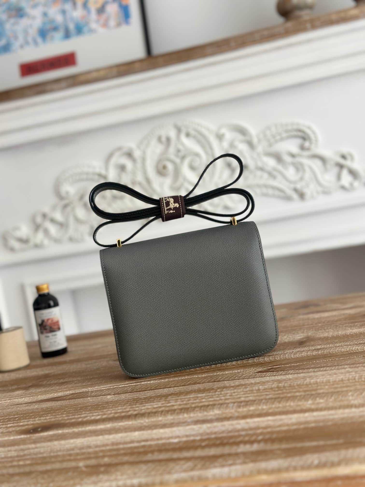 Hermes Mini Constance 18cm Epsom Bag WAX Etain High