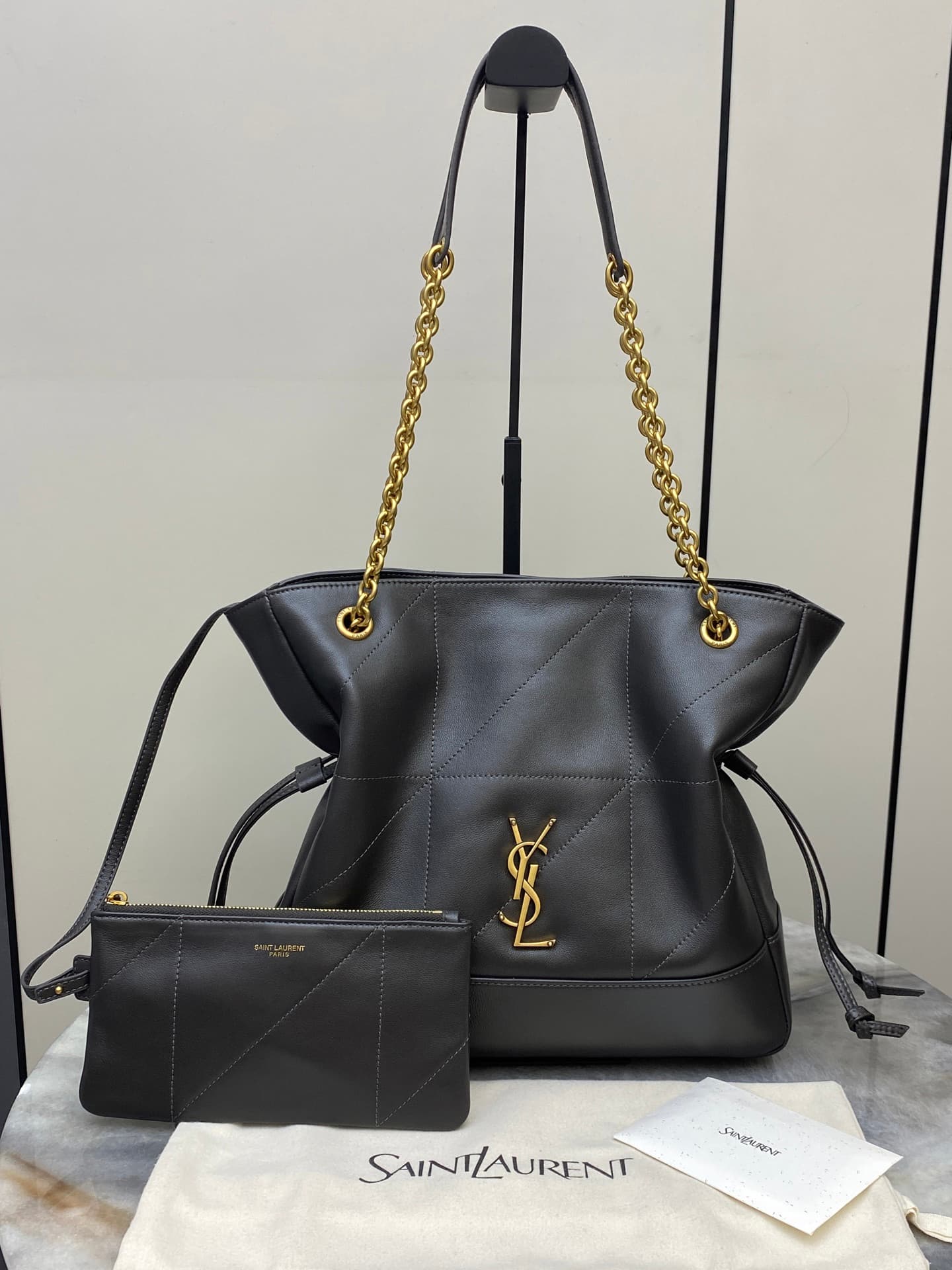 JAMIE SHOPPING Small in lambskin 833948 GOLDEN LEAF High
