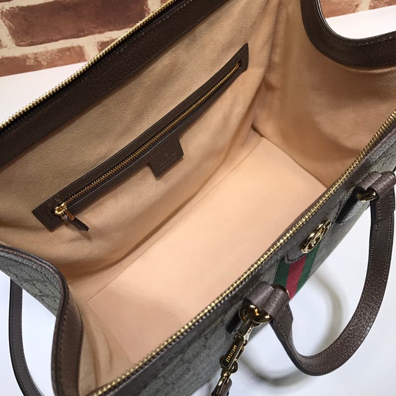 Gucci Ophidia large tote bag Beige/ebony GG Supreme ‎524537  High